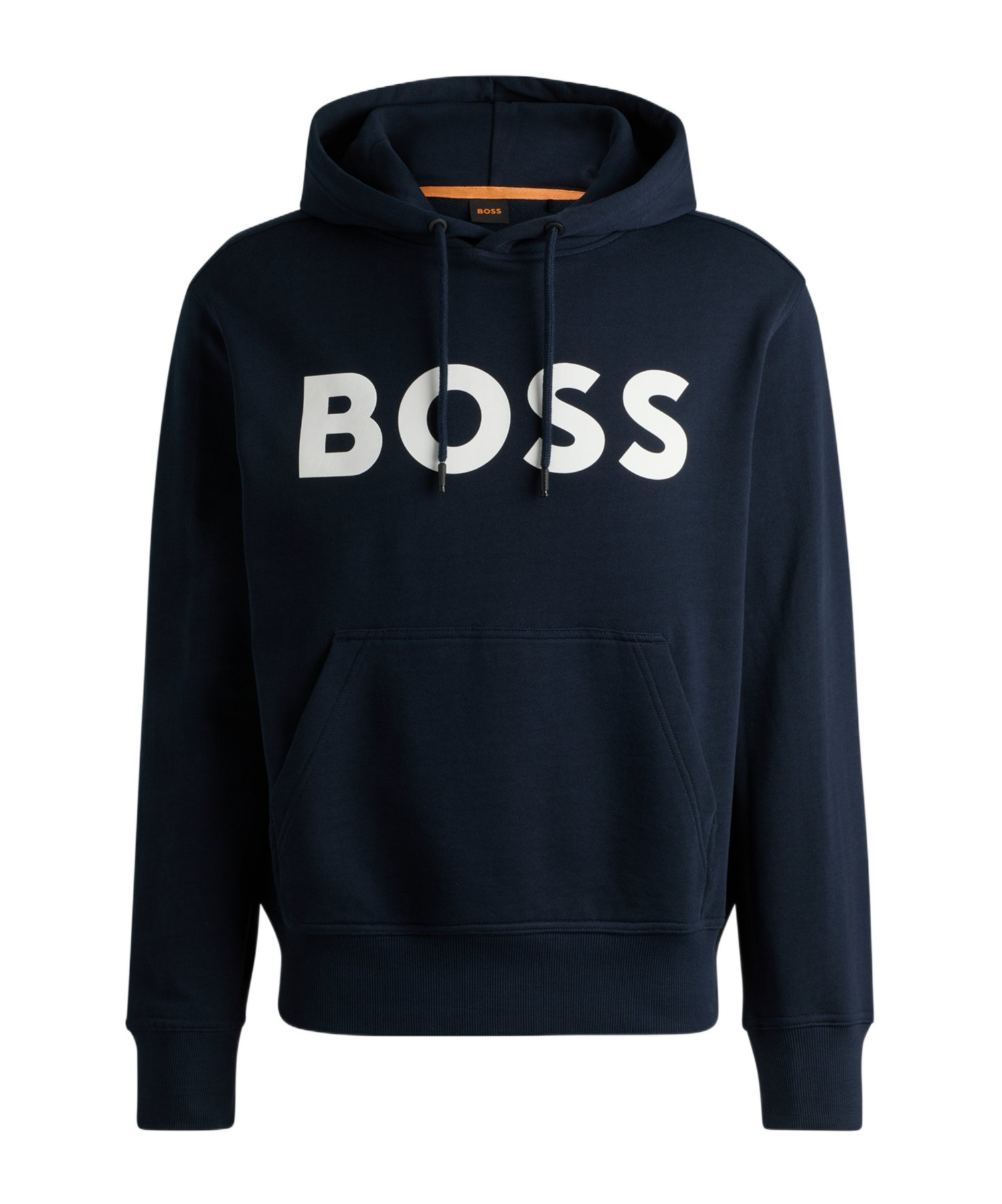 Shop Hugo Boss Logo-print Hoodie In Black