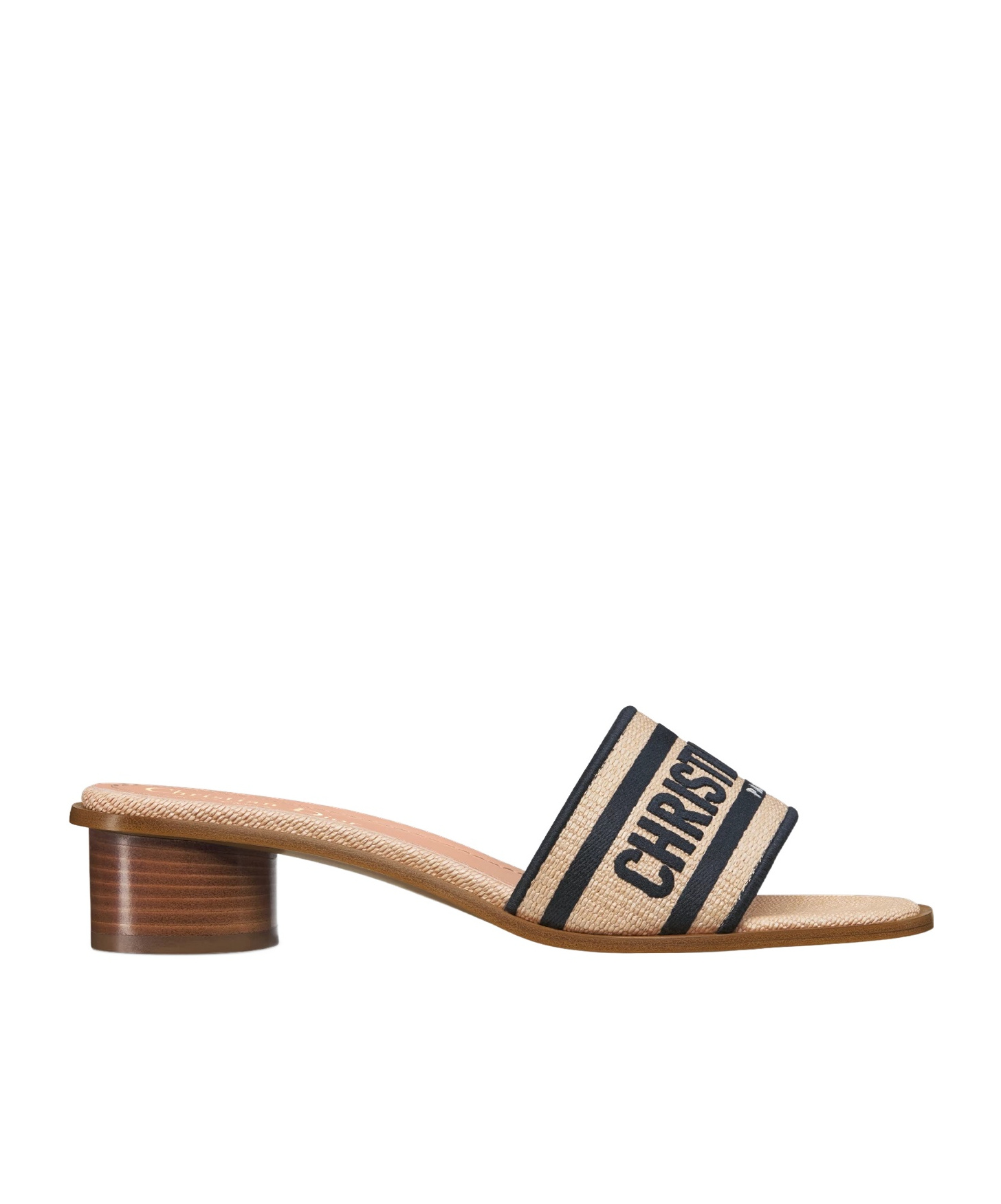 Dior Dway Heeled Slide In Nude