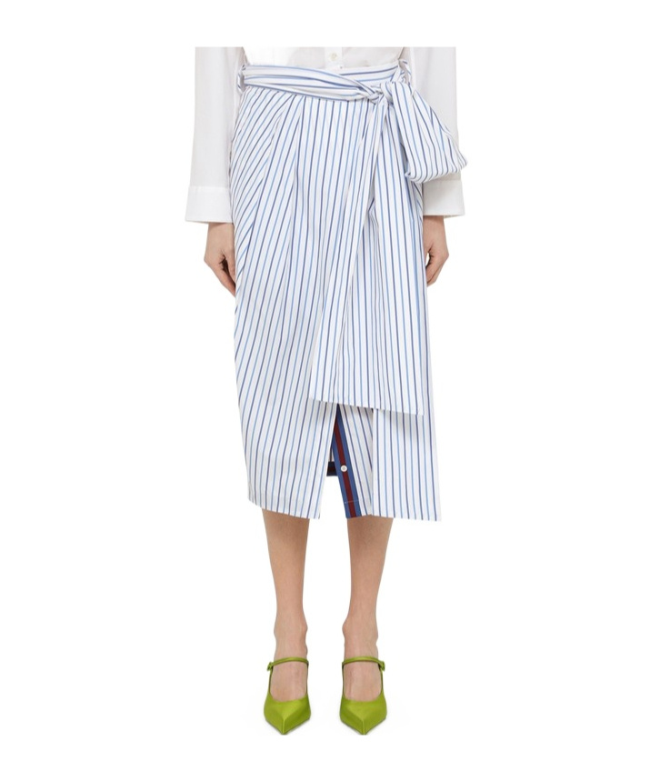 DRIES VAN NOTEN STRIPED SKIRT