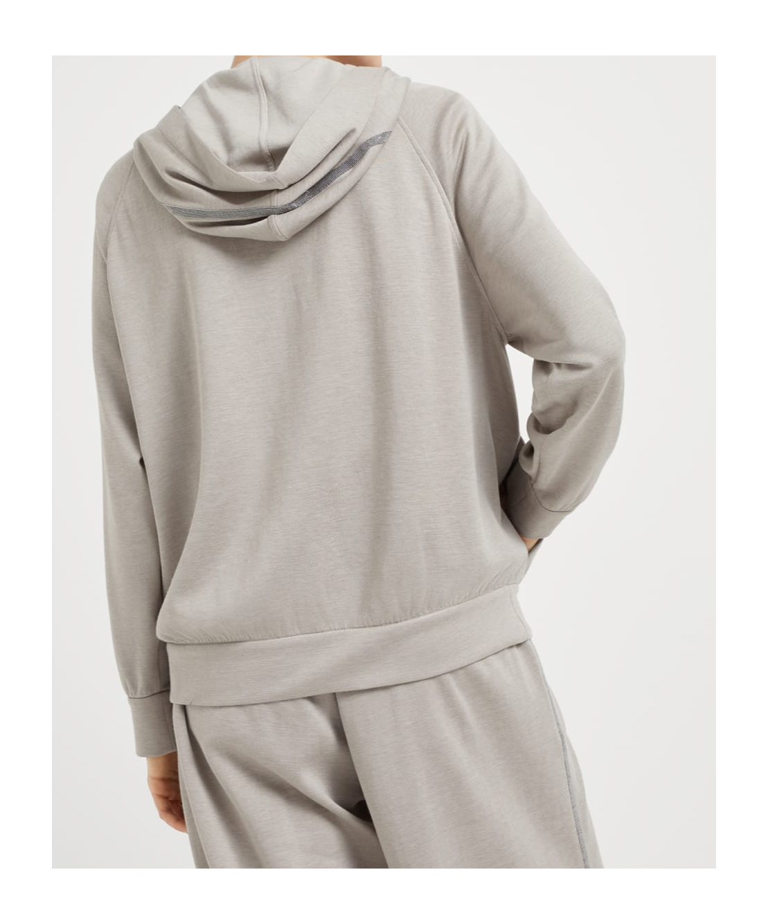 Brunello Cucinelli Monili Chain-detail Hooded Jacket In White