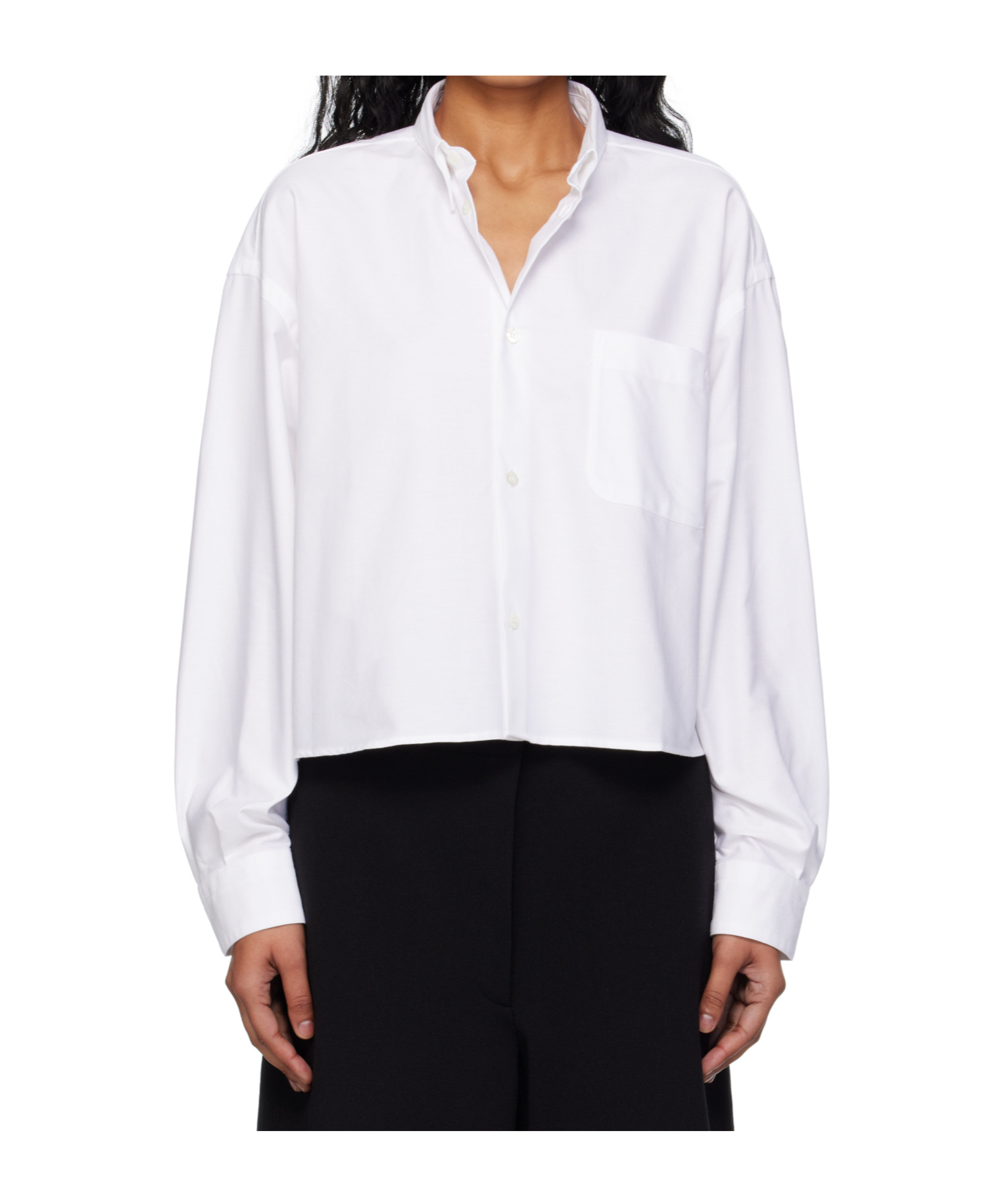 Apc A.p.c. Long-sleeved Button-up Shirt In White