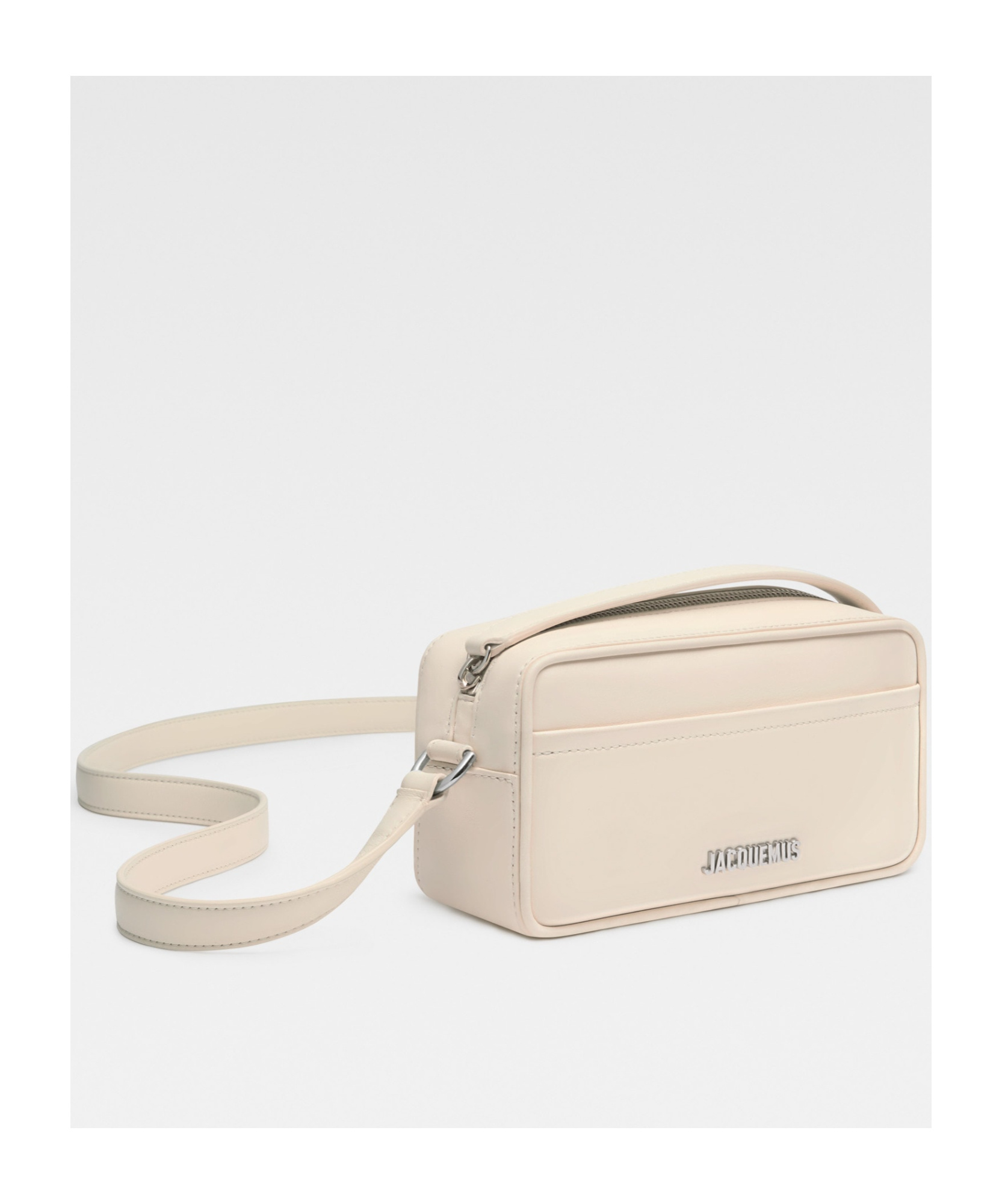 Jacquemus Zippered Crossbody Bag In Nude