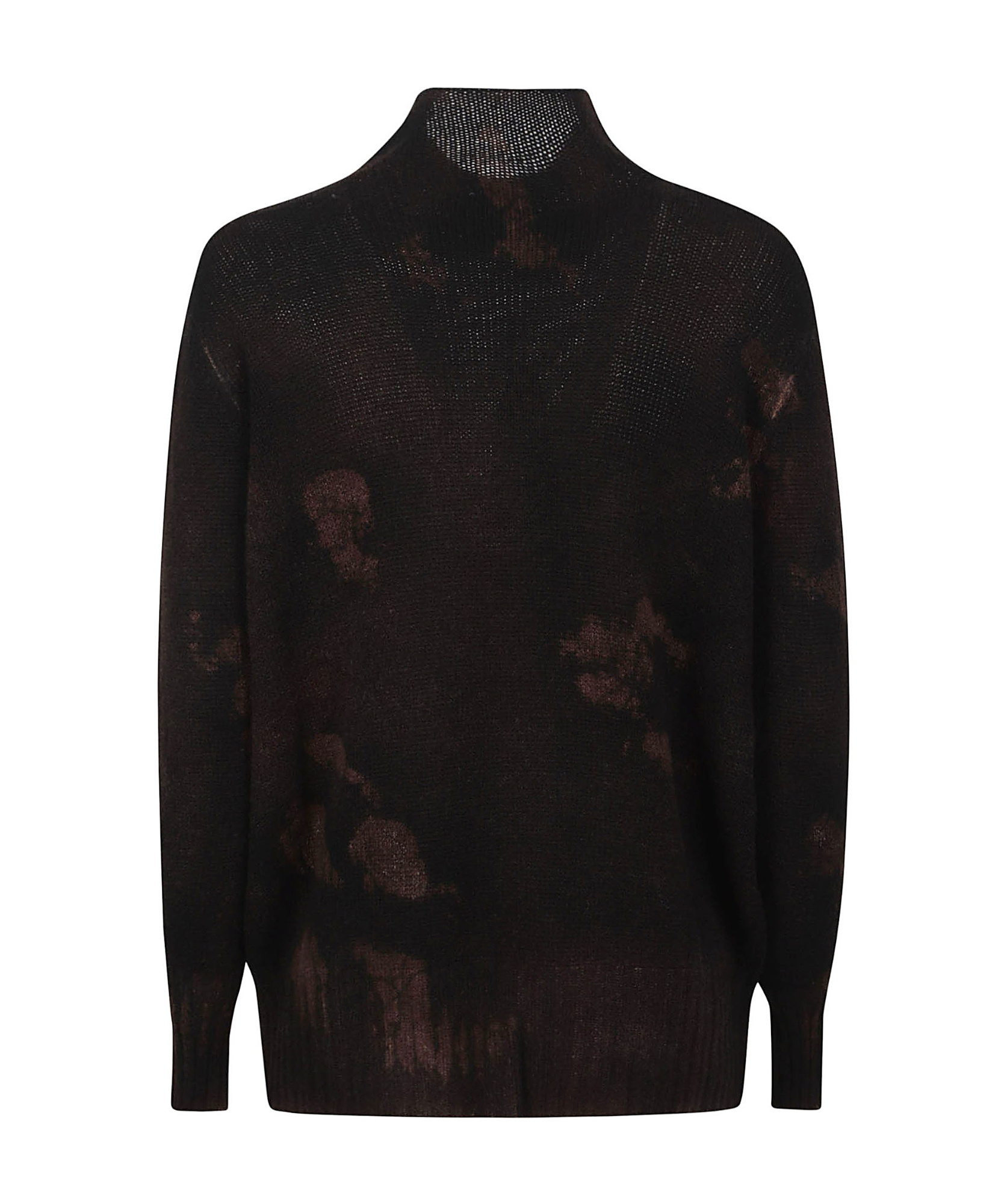 Avant Toi Mock Neck Sweater In Brown