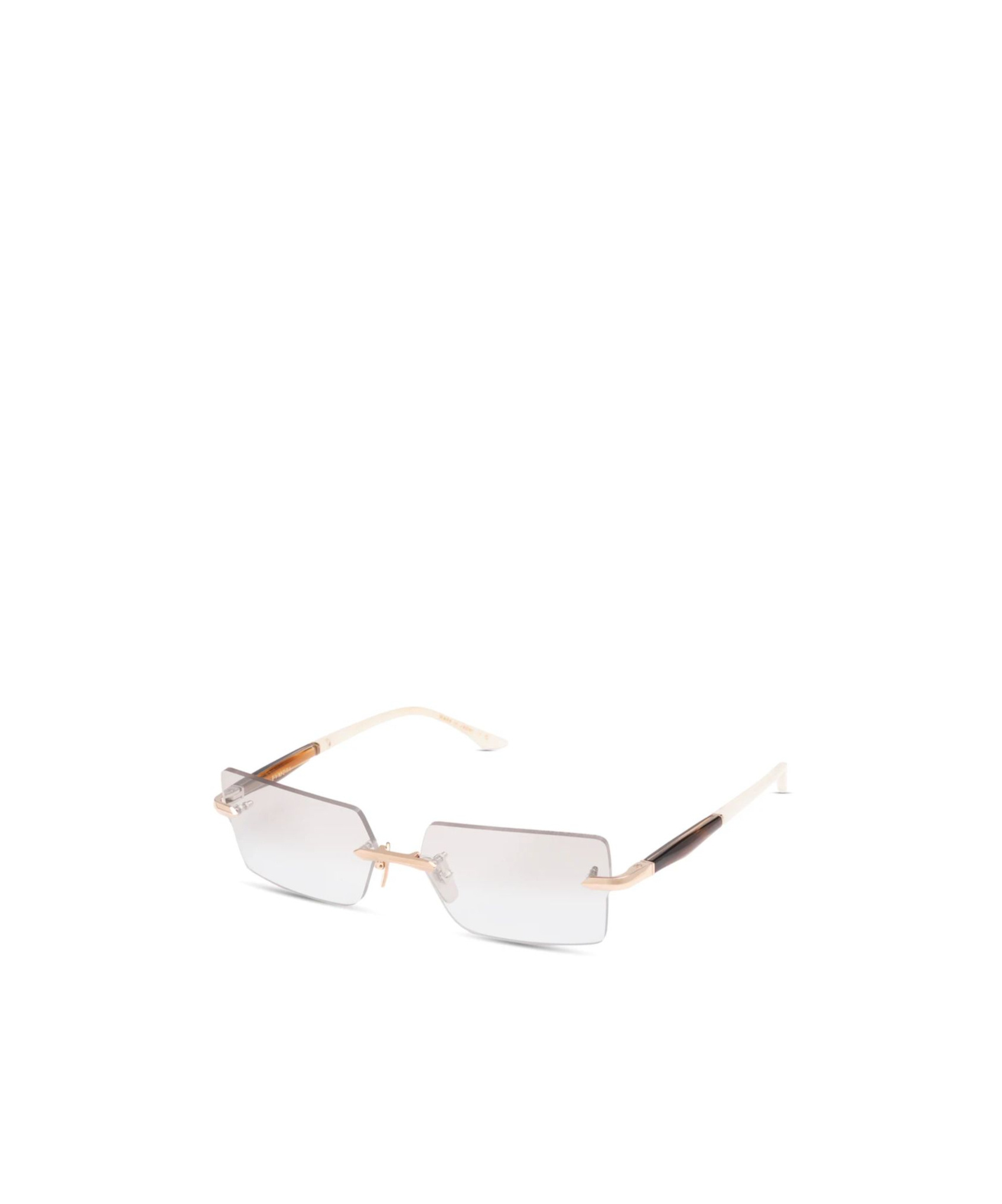 Dita Eyewear Geometric Flat Mirror In White