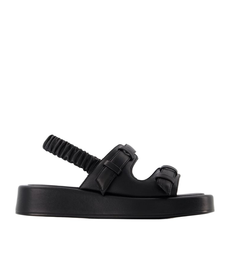 Shop Elleme Paris Elleme Loop Platform Slingback Sandals In Black