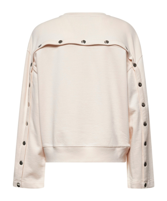 Dries Van Noten Pink Cotton Oversized Sweatshirt In White
