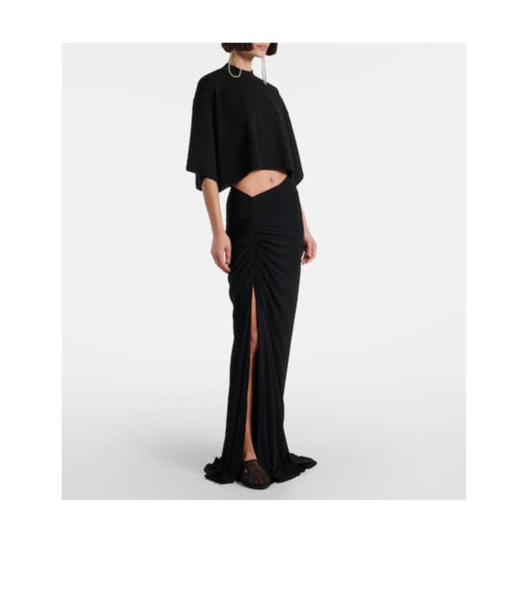 Alaïa Fishnet Slip-on Shoes In Black