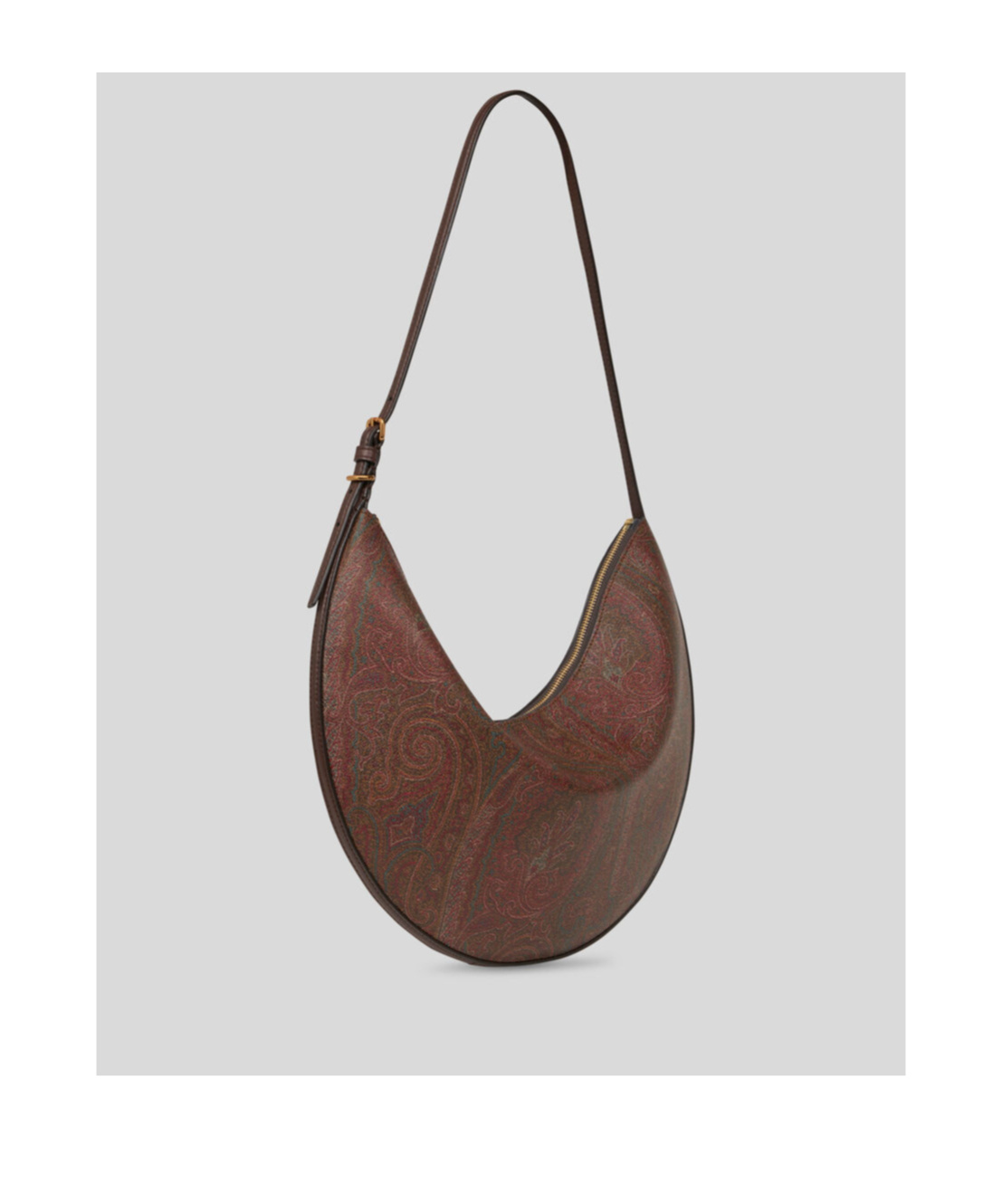 Etro Hobo Essential Small Shoulder Bag In Brown