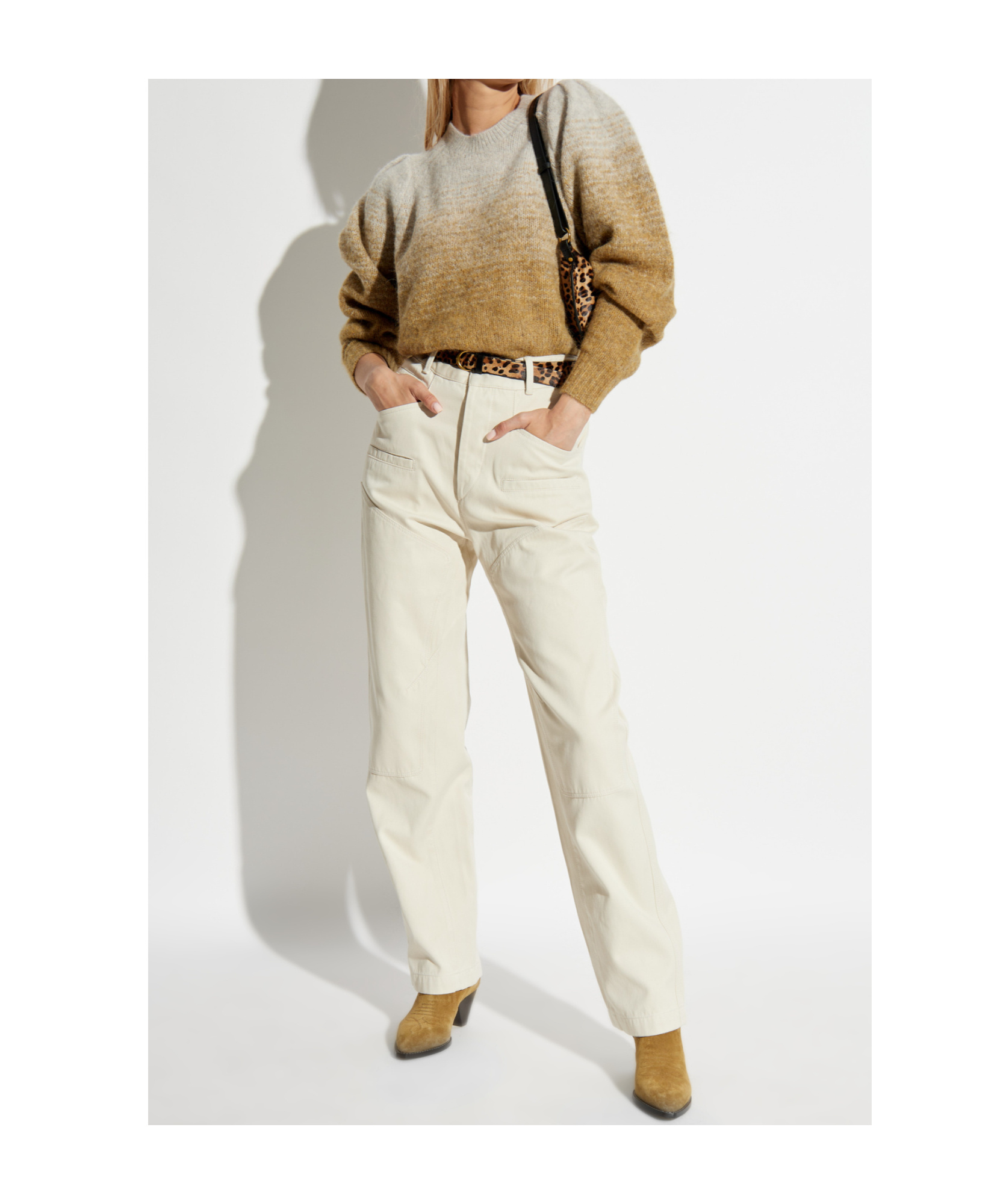 Isabel Marant Woman Denim Pants Cream Size 2 Cotton In White