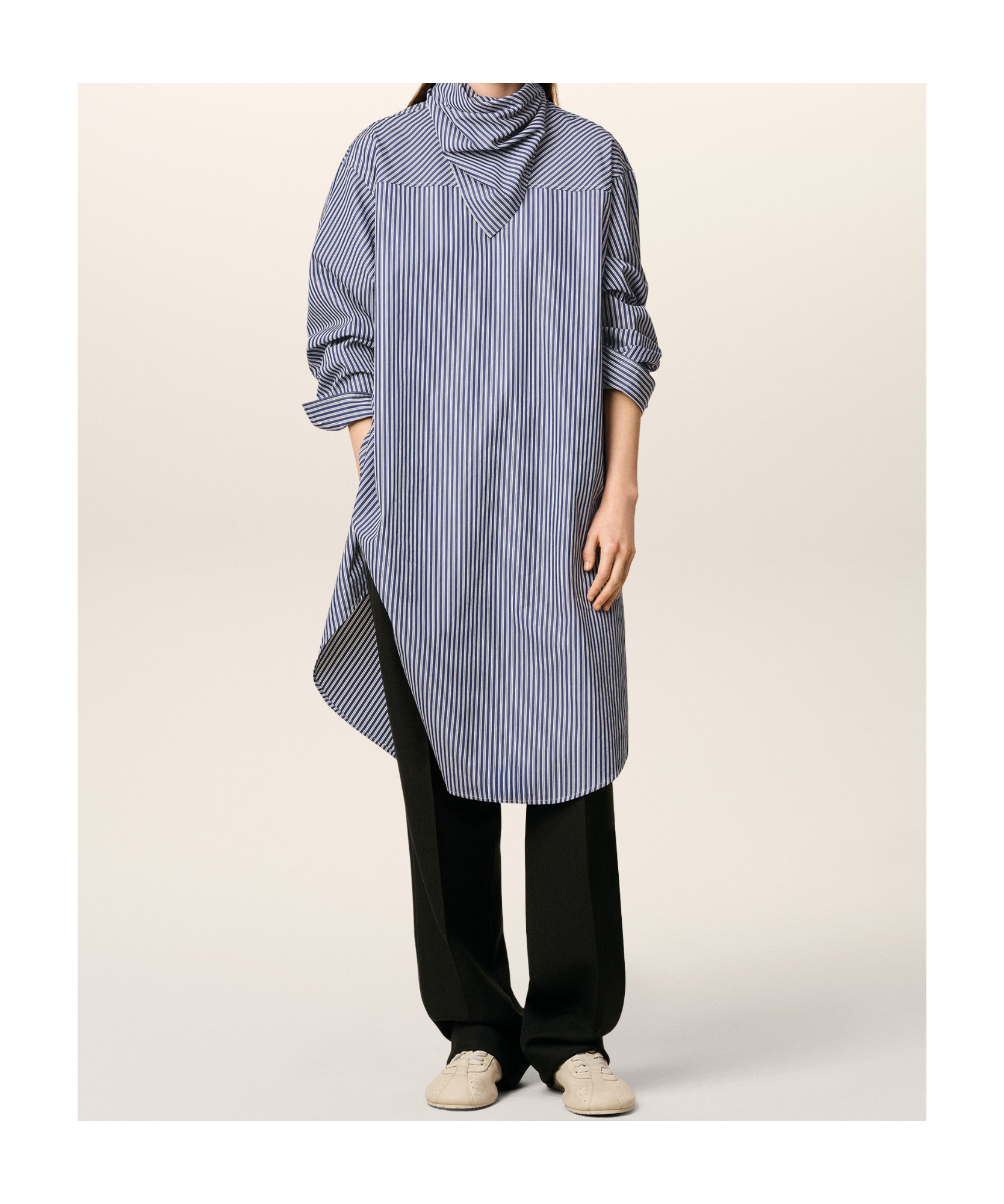 Ami Alexandre Mattiussi Ami Paris Women Bandana Cotton Dress In Blue
