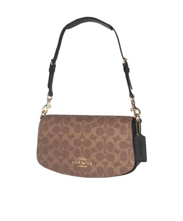 Coach Logo Flip Shoulder Bag