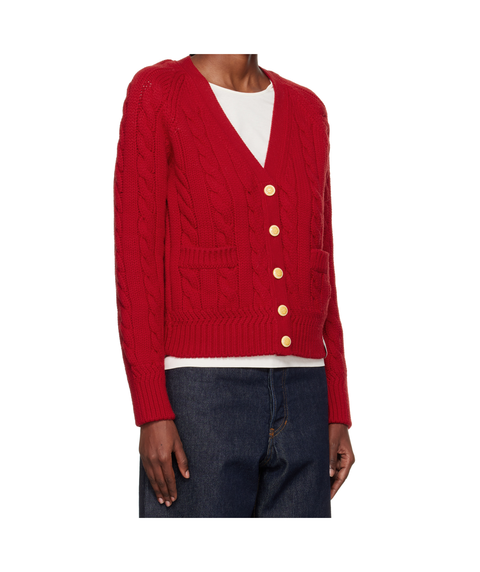 Bally Wool Cardigan In Red