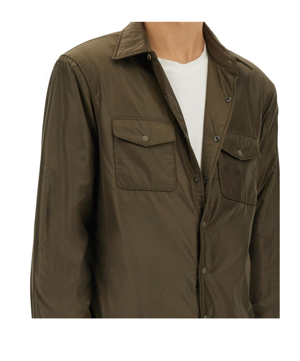 Aspesi Camicia 13 Piu Casual Jacket In Green