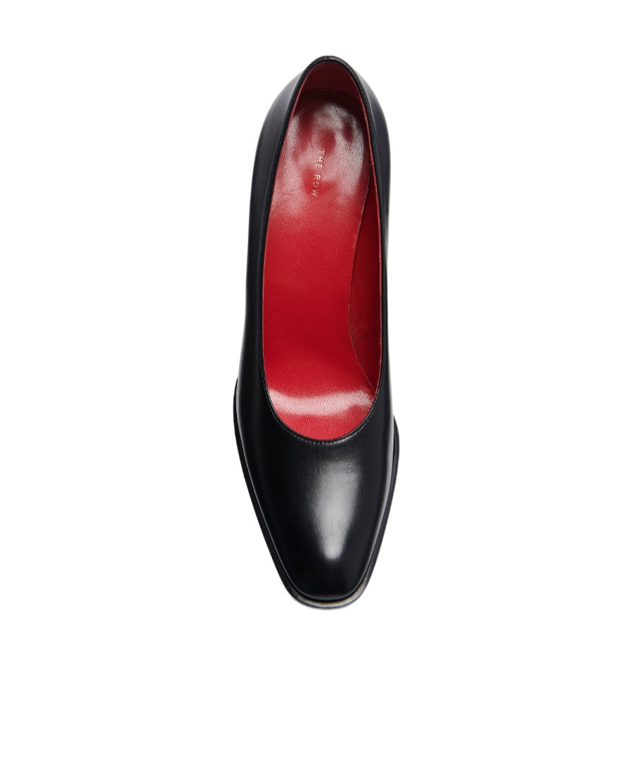 The Row Logo High Heels In Black