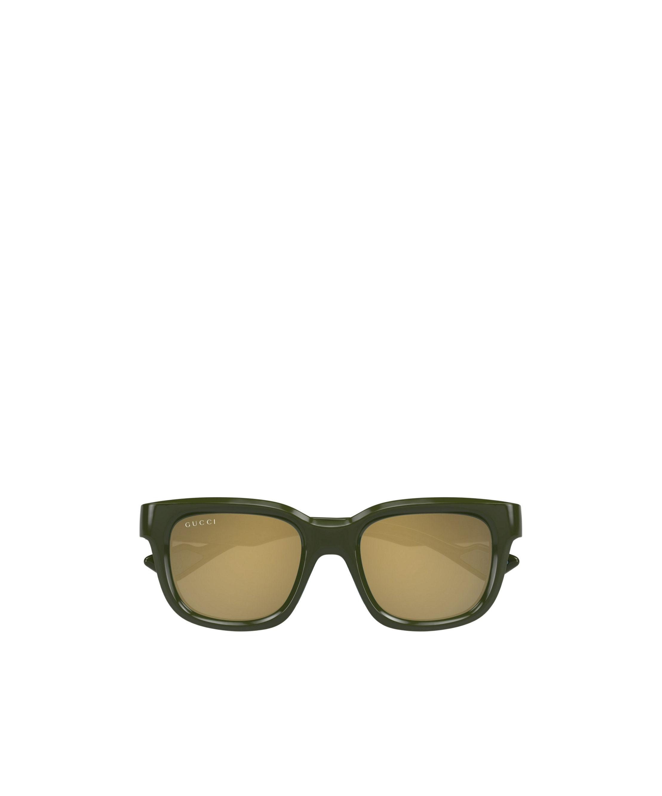 Gucci Geometric Frame Sunglasses In Green