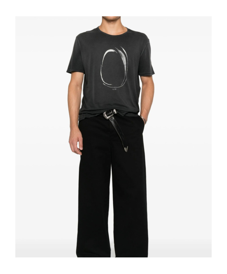 Ann Demeulemeester Short-sleeved T-shirt In Black