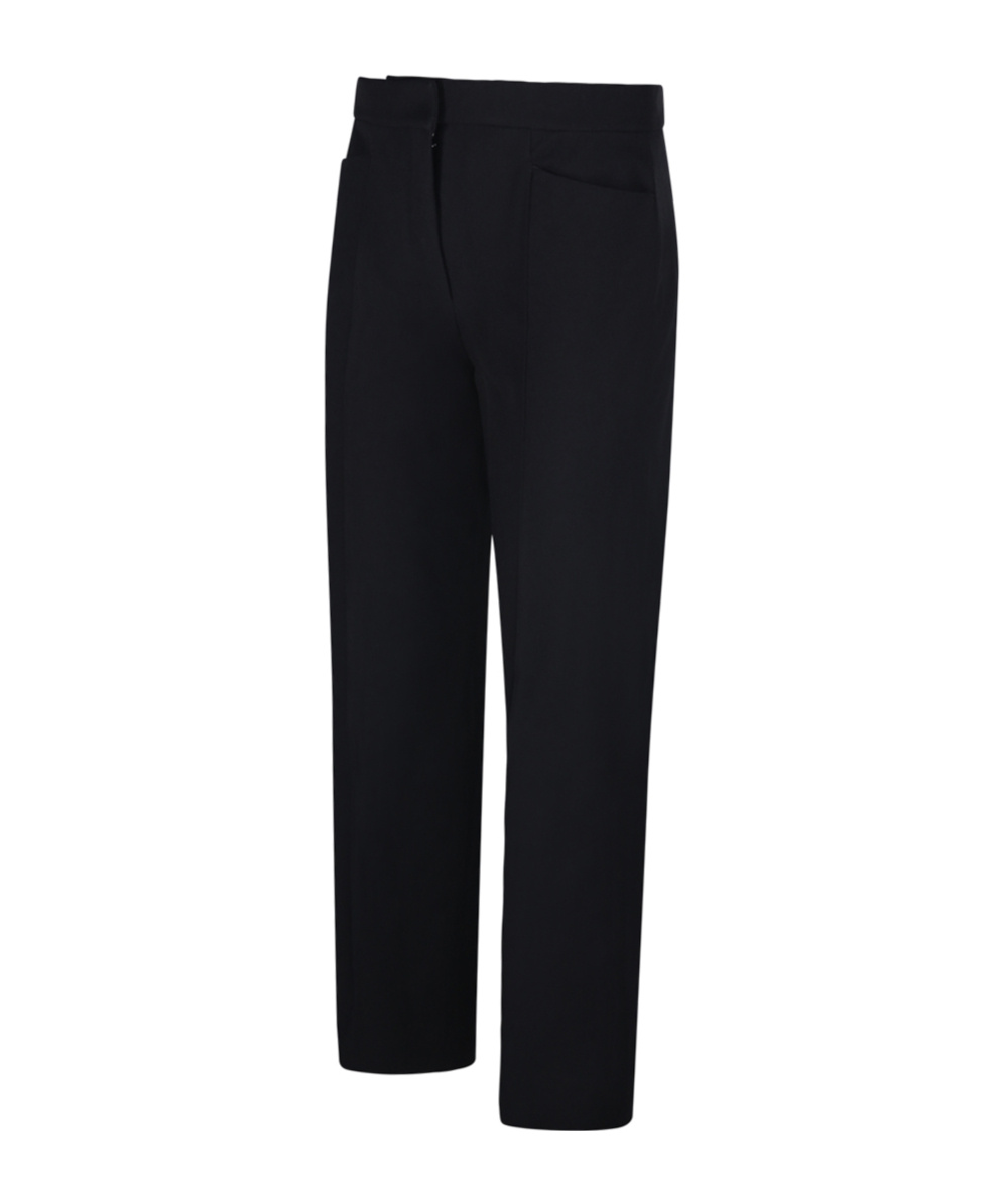 Max Mara Pantalone Dritto In Cady In Black