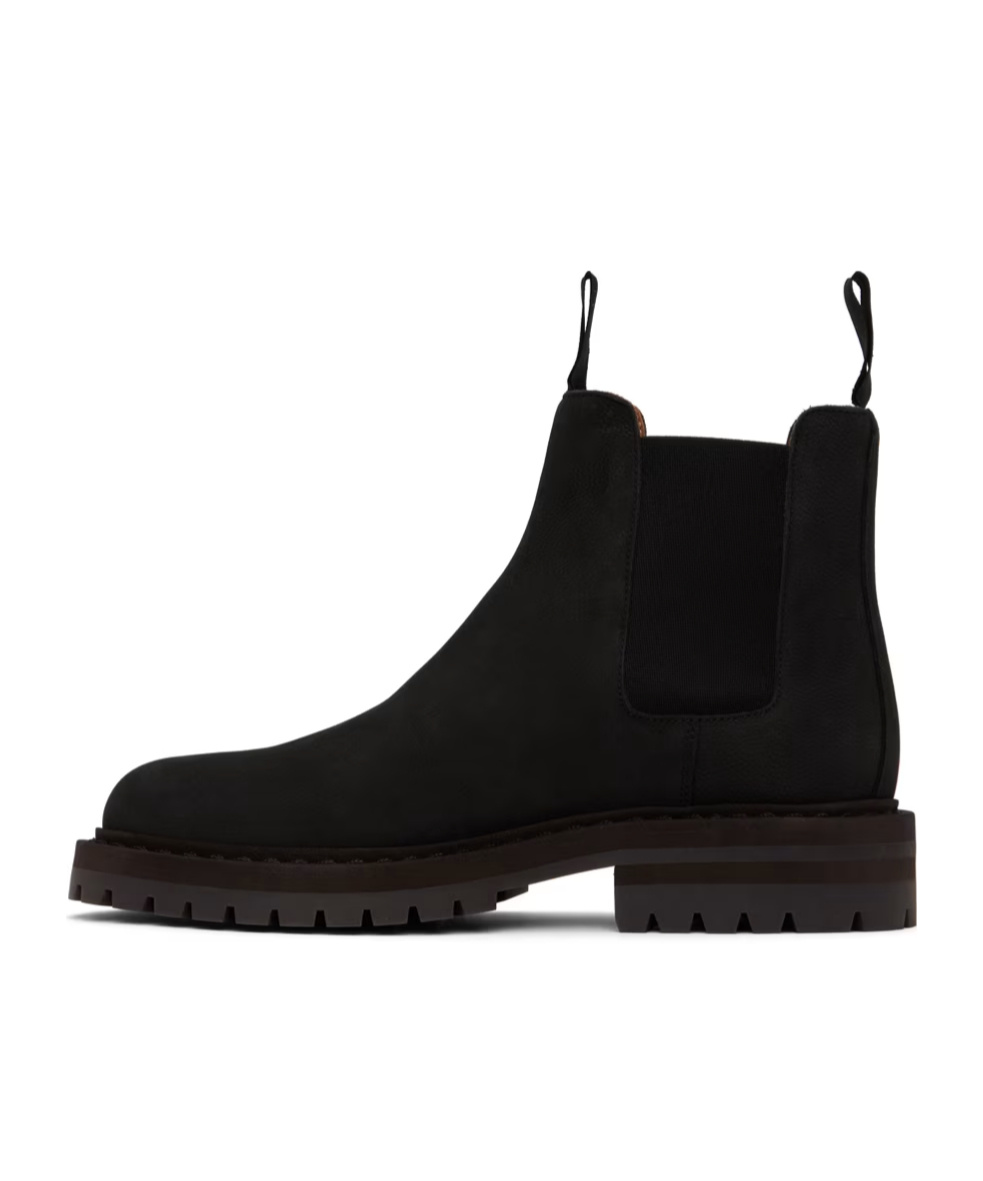 Common Projects Round Elastic Boots In Black