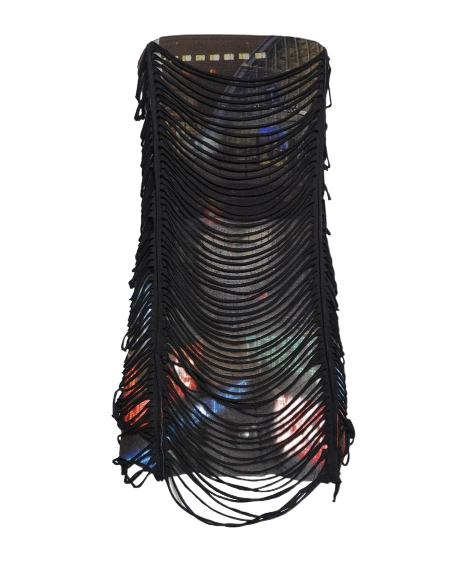 JEAN PAUL GAULTIER X SHAYNE OLIVER THE SLASHED CITY MINIDRESS