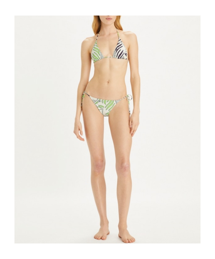 Tory Burch Graphic-print Bikini Bottom In White