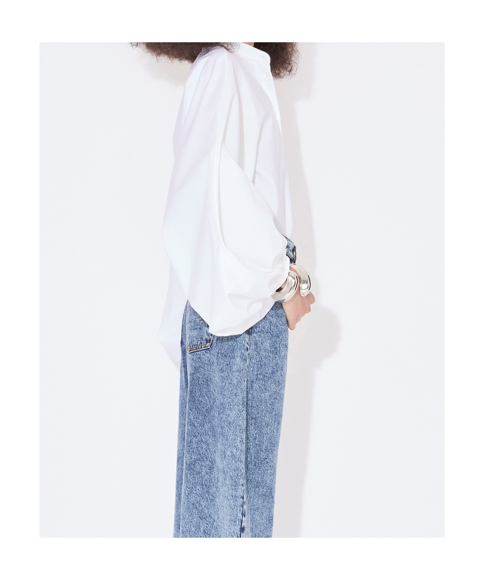 Alaïa Baloon Shirt In White