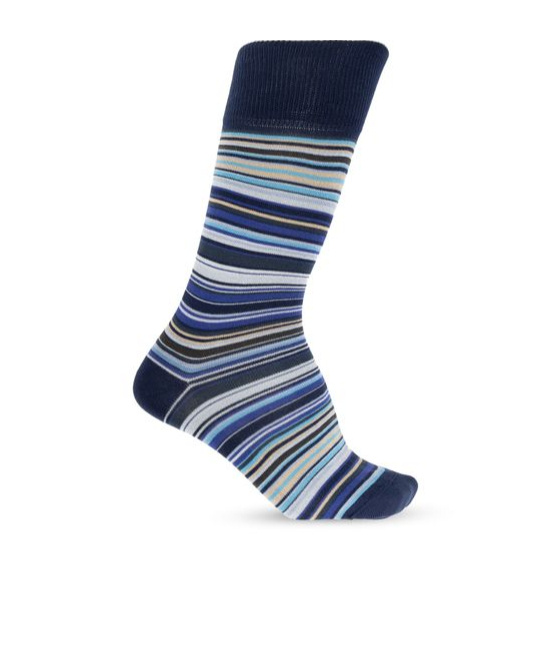 Shop Paul Smith Striped Three-pair Socks Set In Multicolor