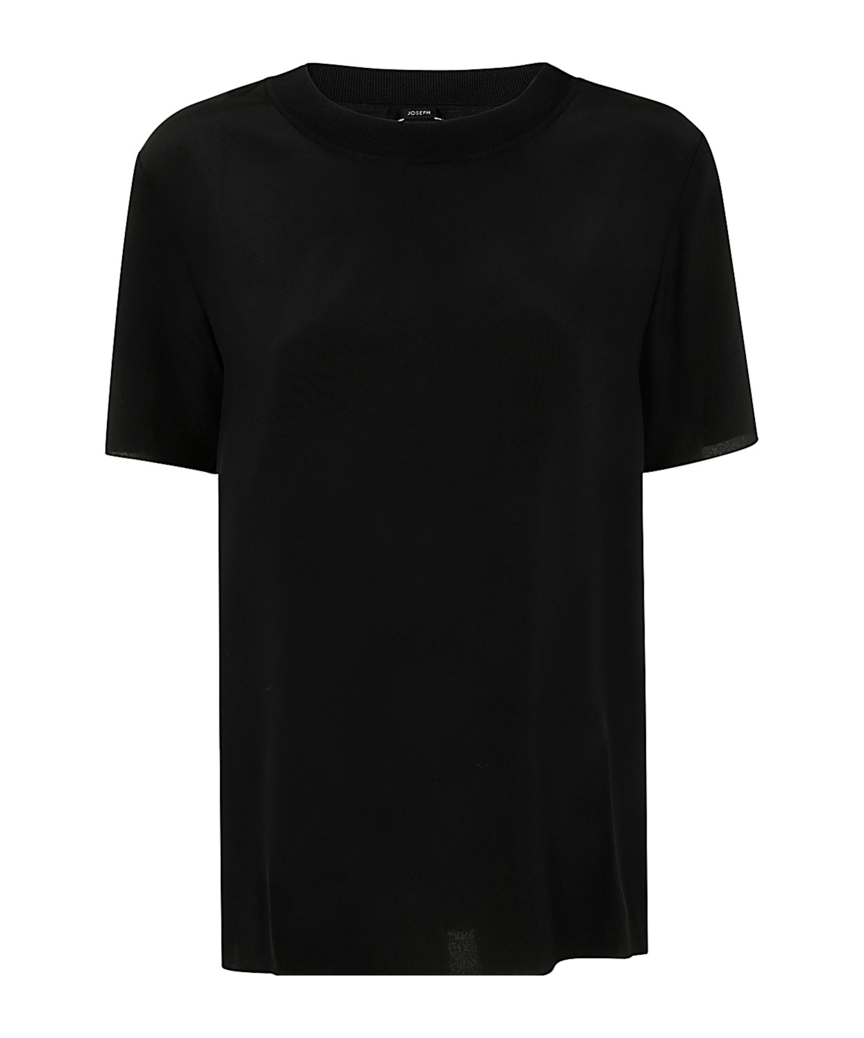 JOSEPH OPEN-NECKED BLACK SHIRT