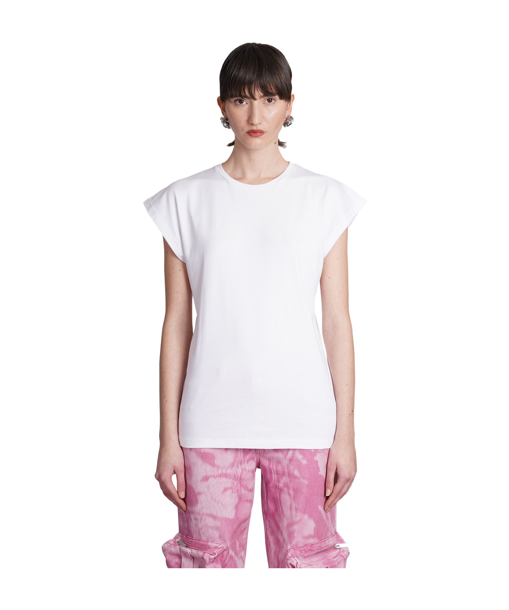 Blumarine Short-sleeved T-shirt In White