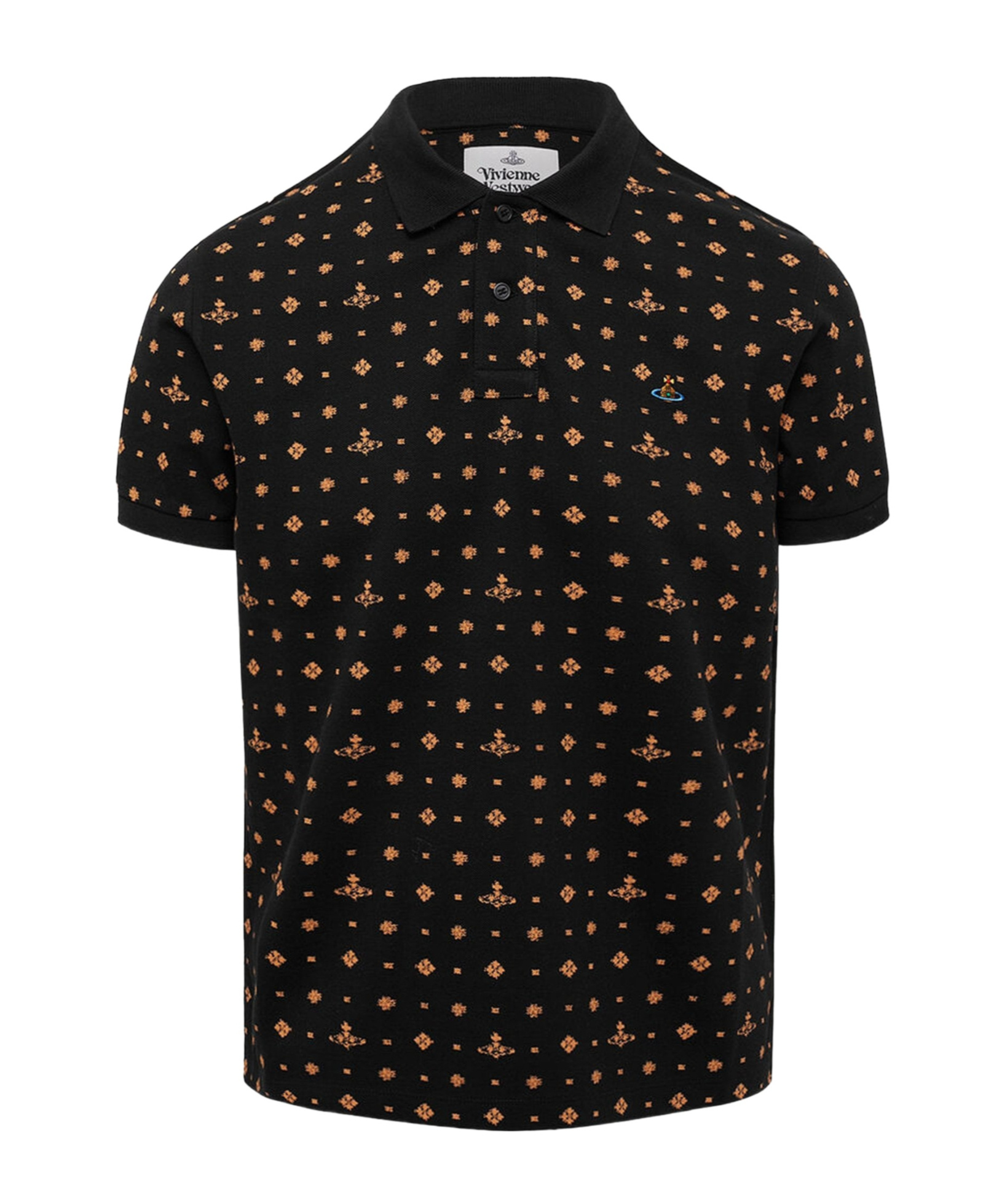 Vivienne Westwood Classic Polo T Shirt Black In Black