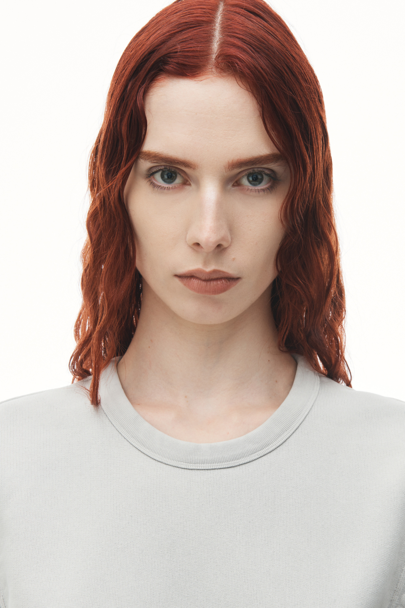 Alexander Wang Logo-print Jersey Mini Dress In White