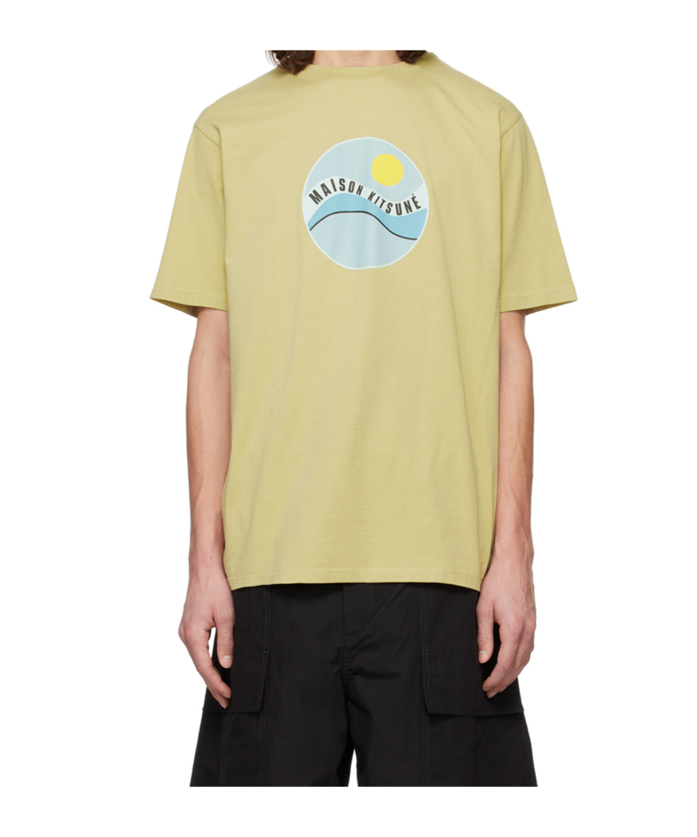 Maison Kitsuné Logo Short-sleeved T-shirt In Nude