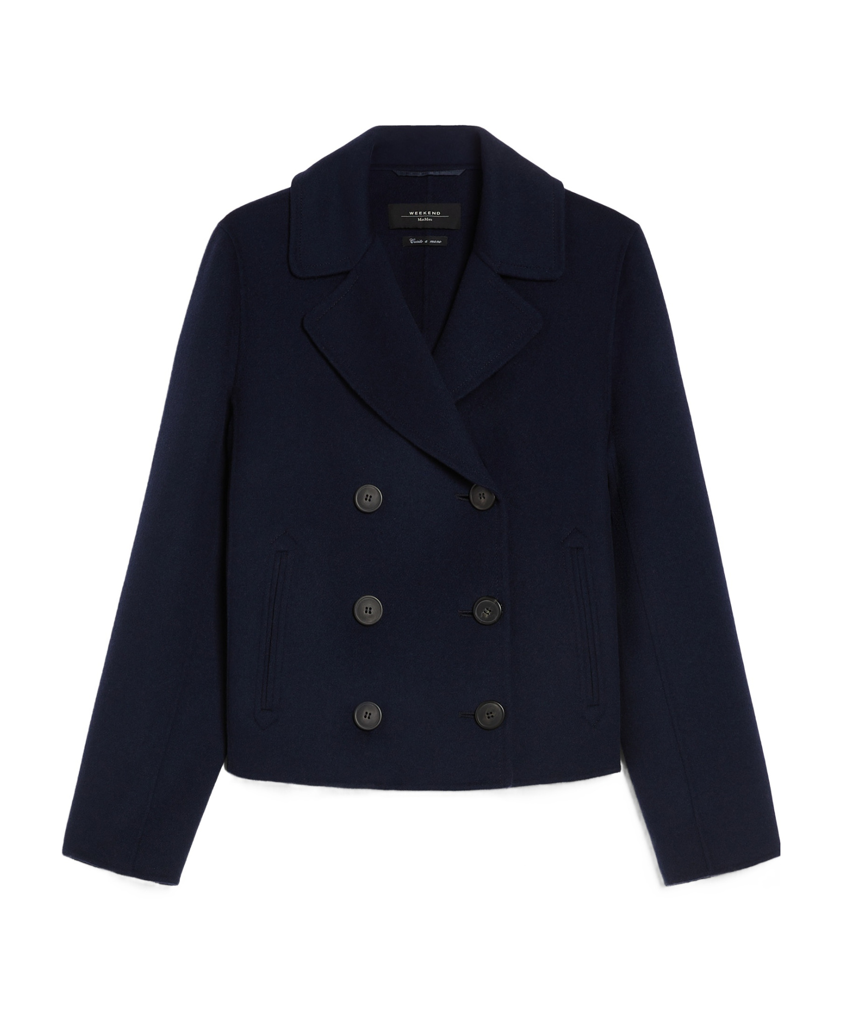 Weekend Max Mara Double-sided Coat In Navy Blue