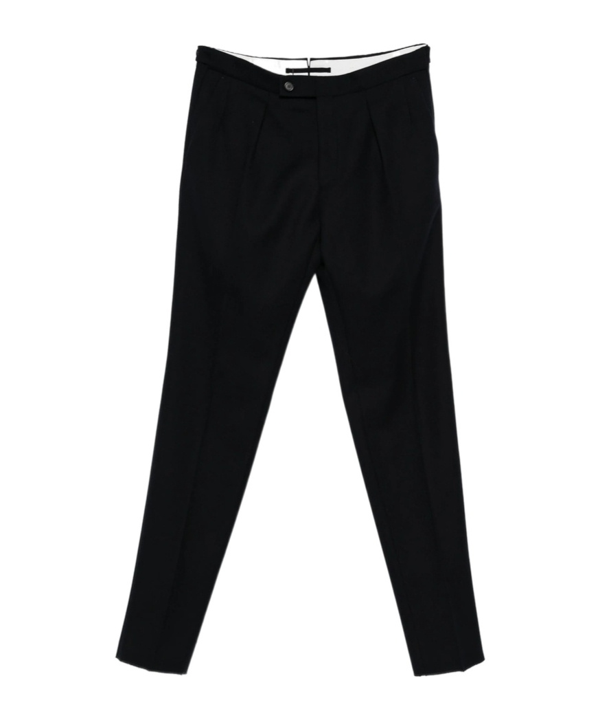 Incotex Pleat-detail Trousers In Blue