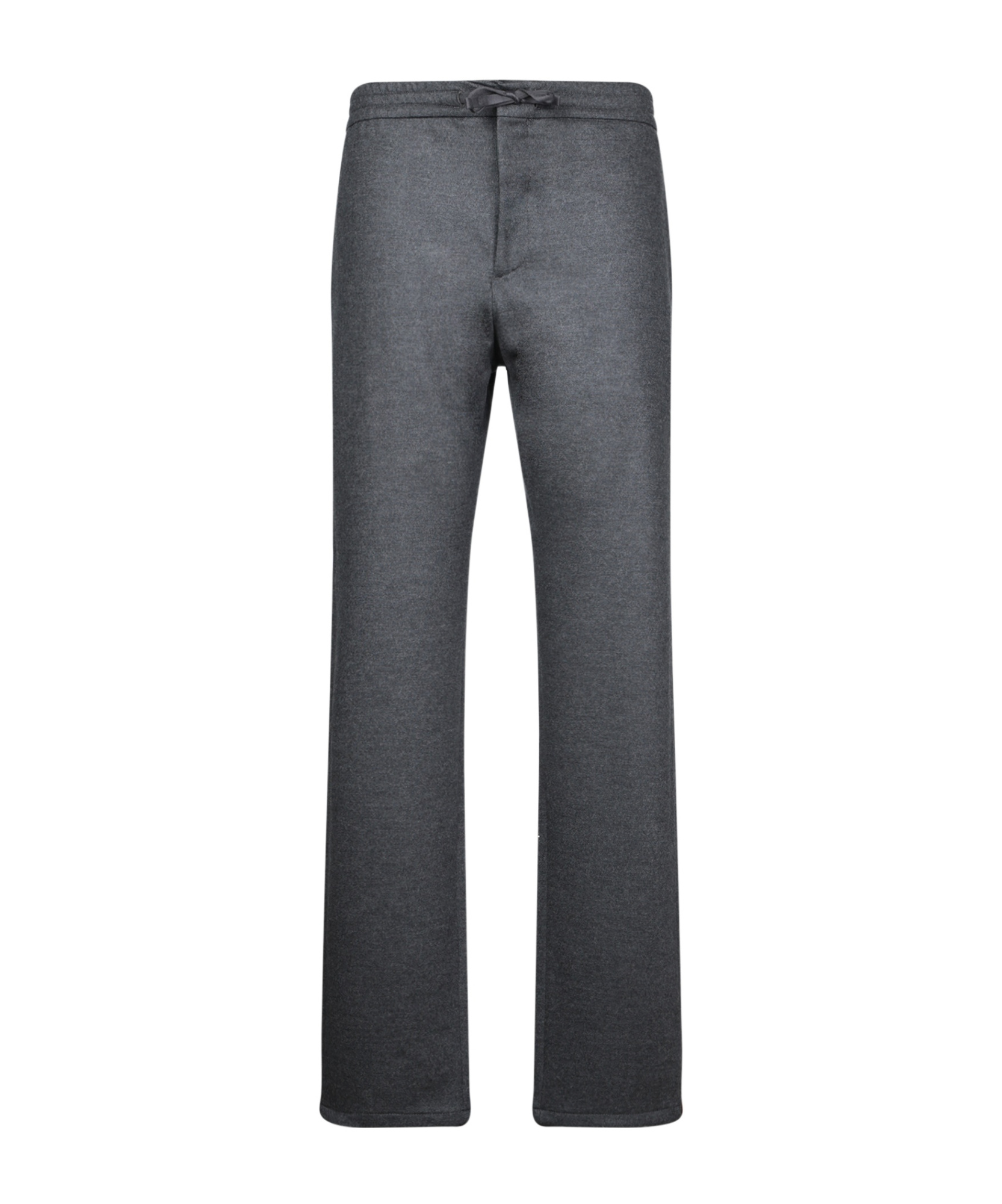 Canali Wool Trousers In Dark Gray