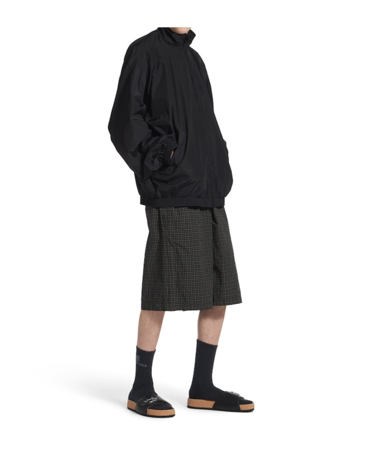 Balenciaga Men's I Scholl Flat Sandal In Black In Black