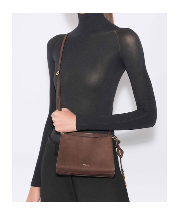 Alaïa Le Click Small Square Bag In Nubuck