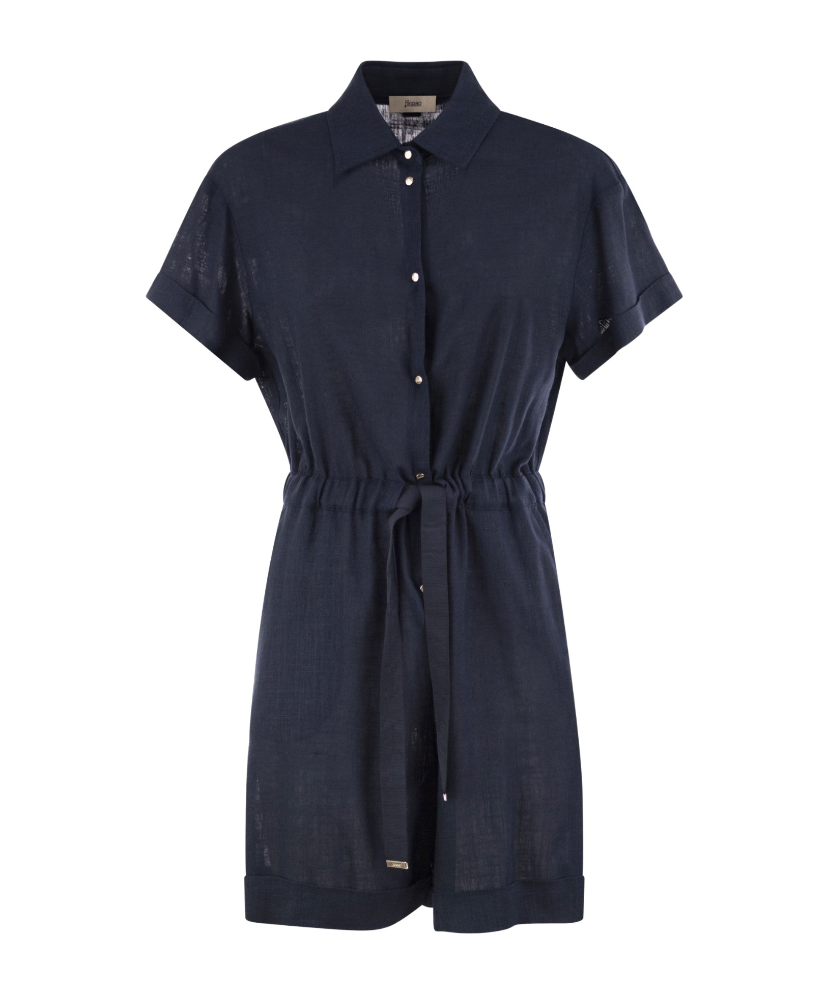 Herno Women Chemisier Jumpsuit With Drawstring