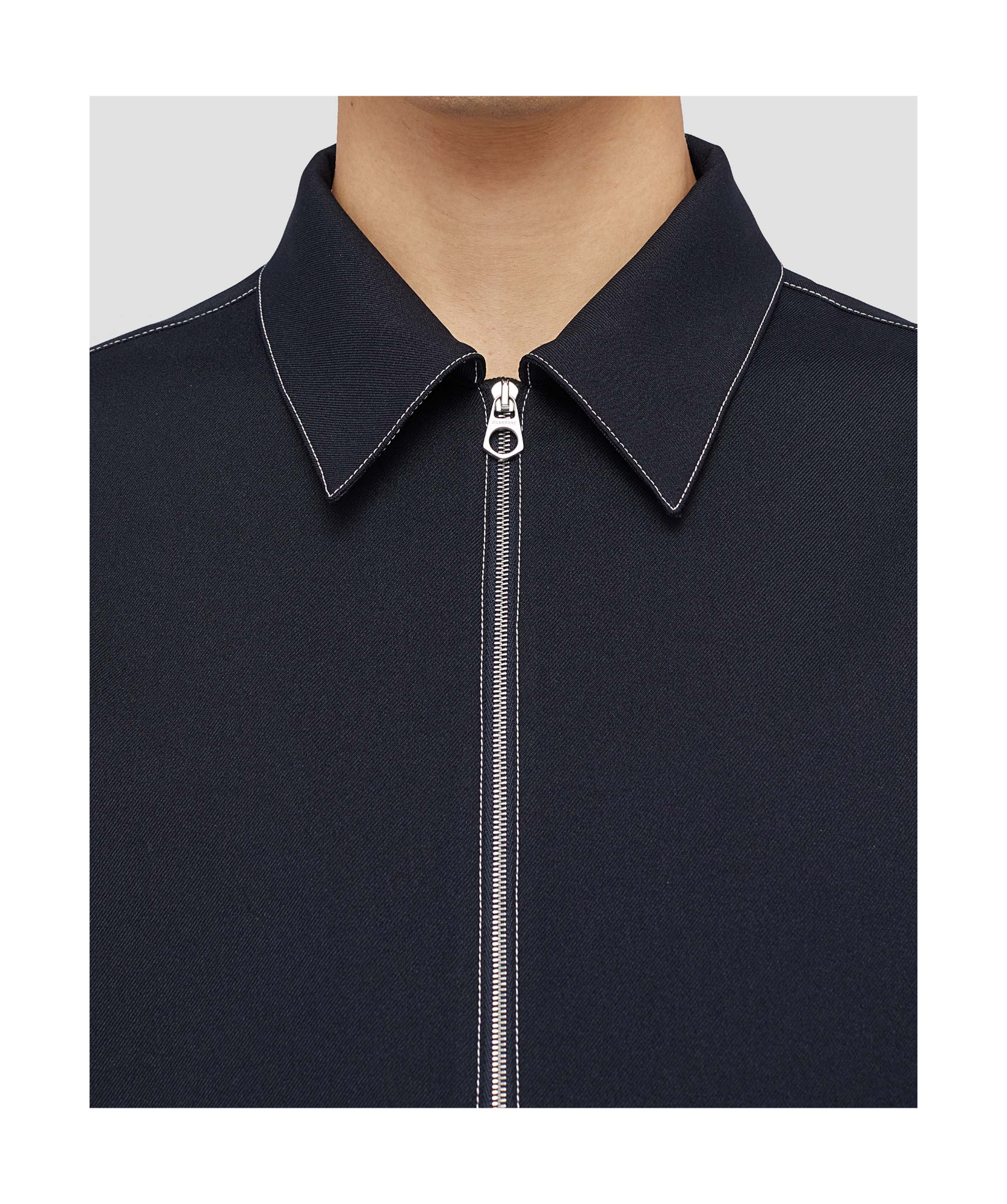 Jil Sander Straight Plain Jacket In Black