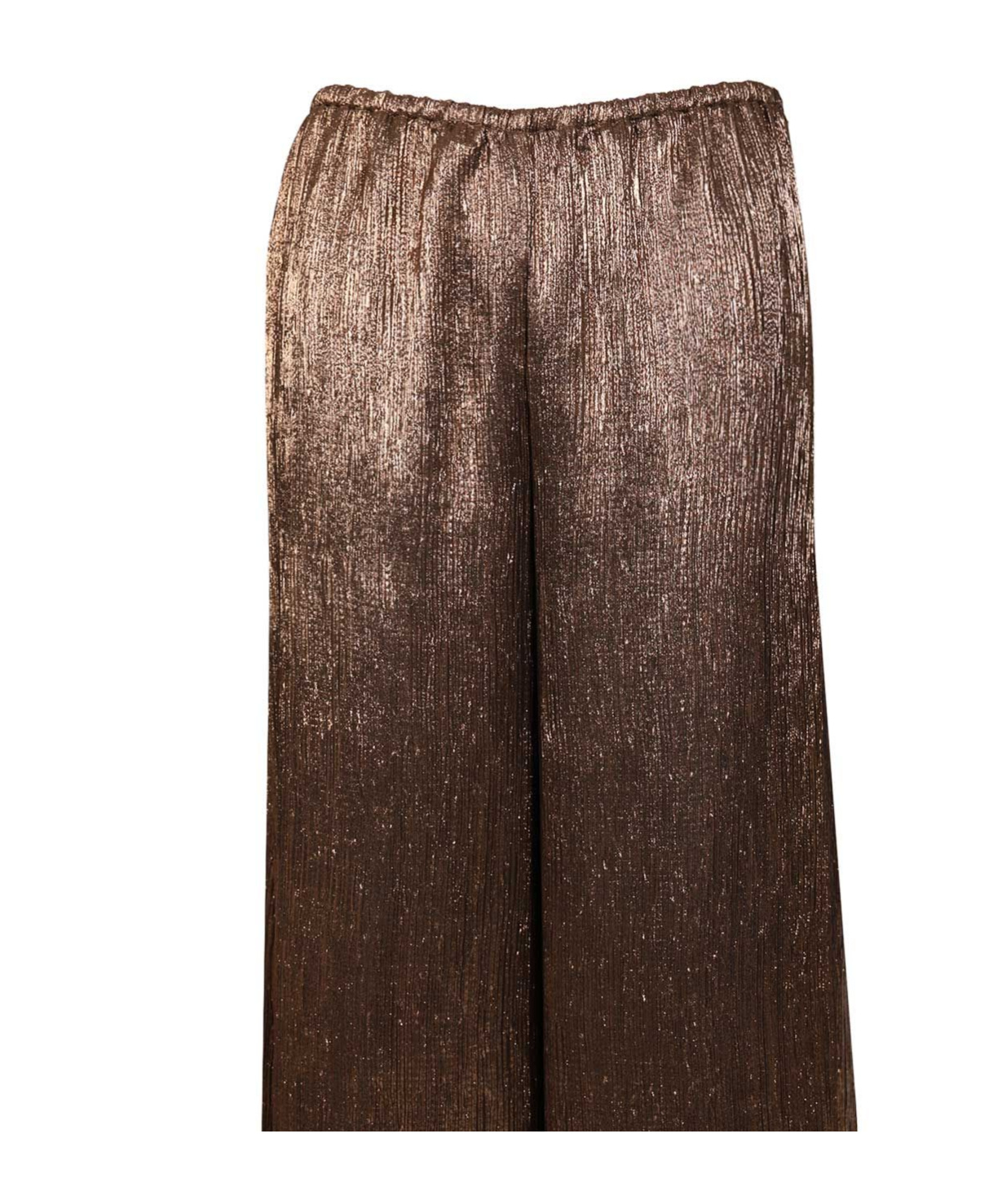 Forte Forte Elastic Waist Casual Pants In Brown