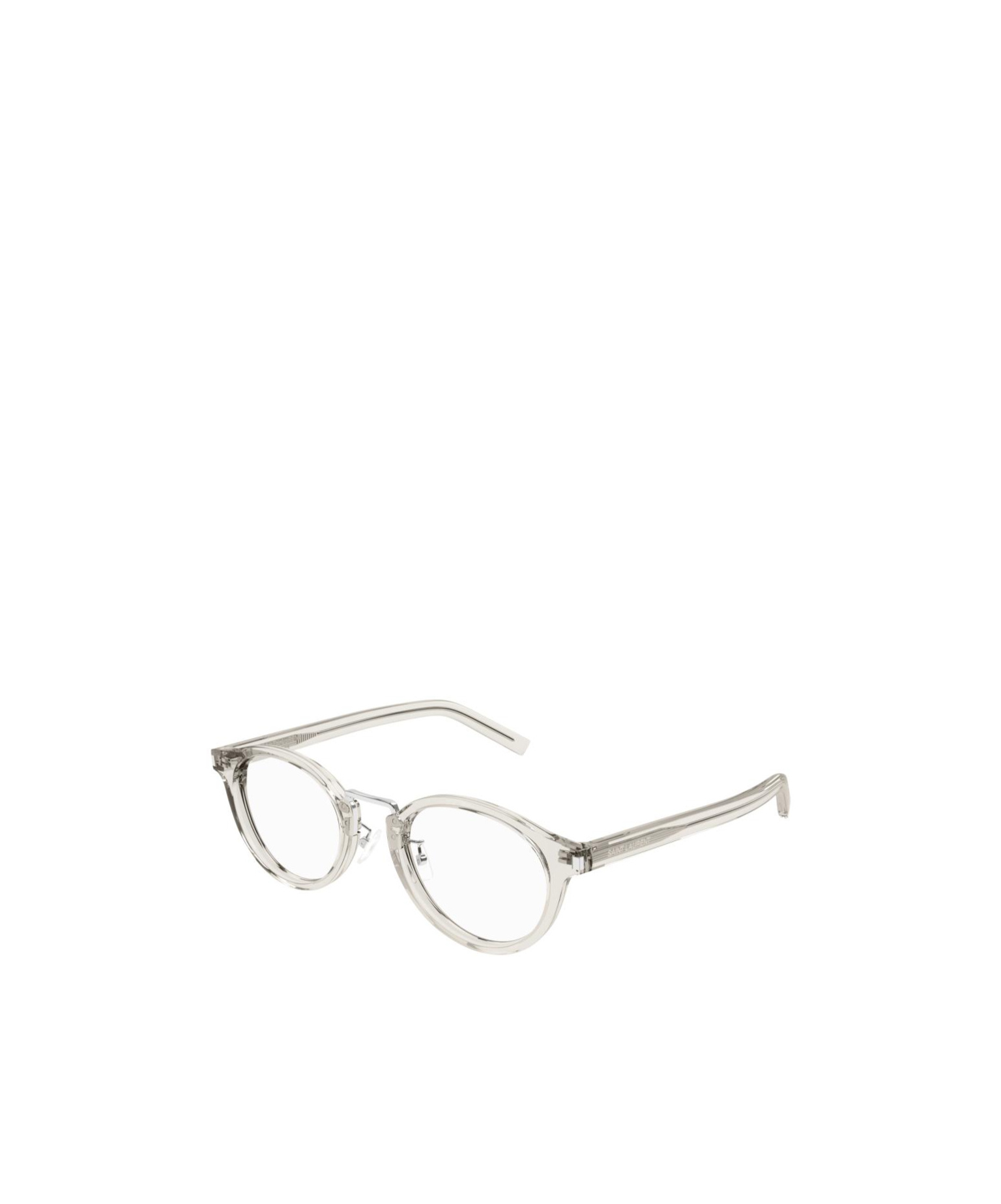 Saint Laurent Elliptical Frame Flat Mirror In White