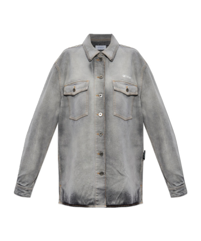Off-white Long Sleeve Shirt In Gray