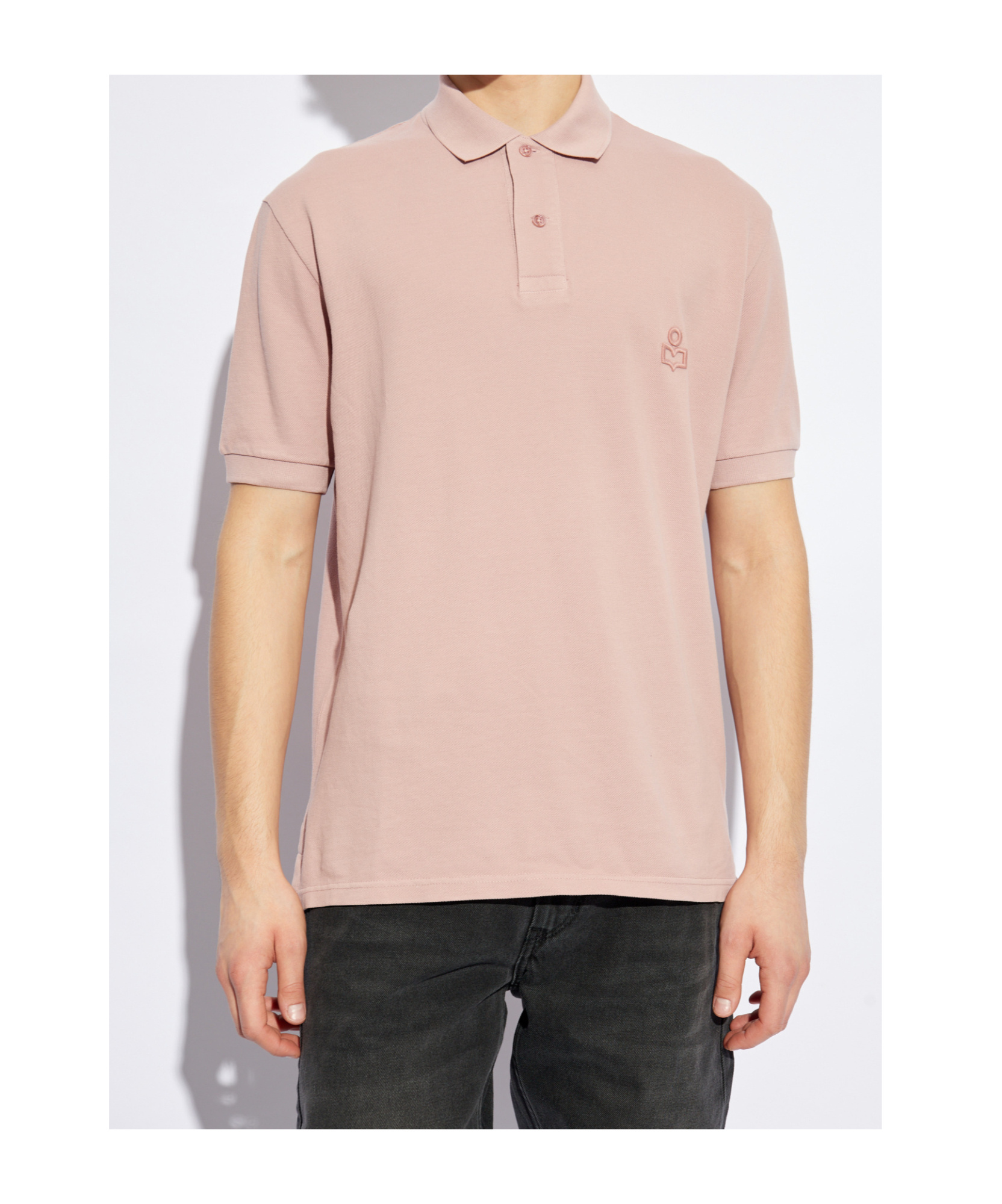 Isabel Marant Short-sleeved Polo Shirt In Nude