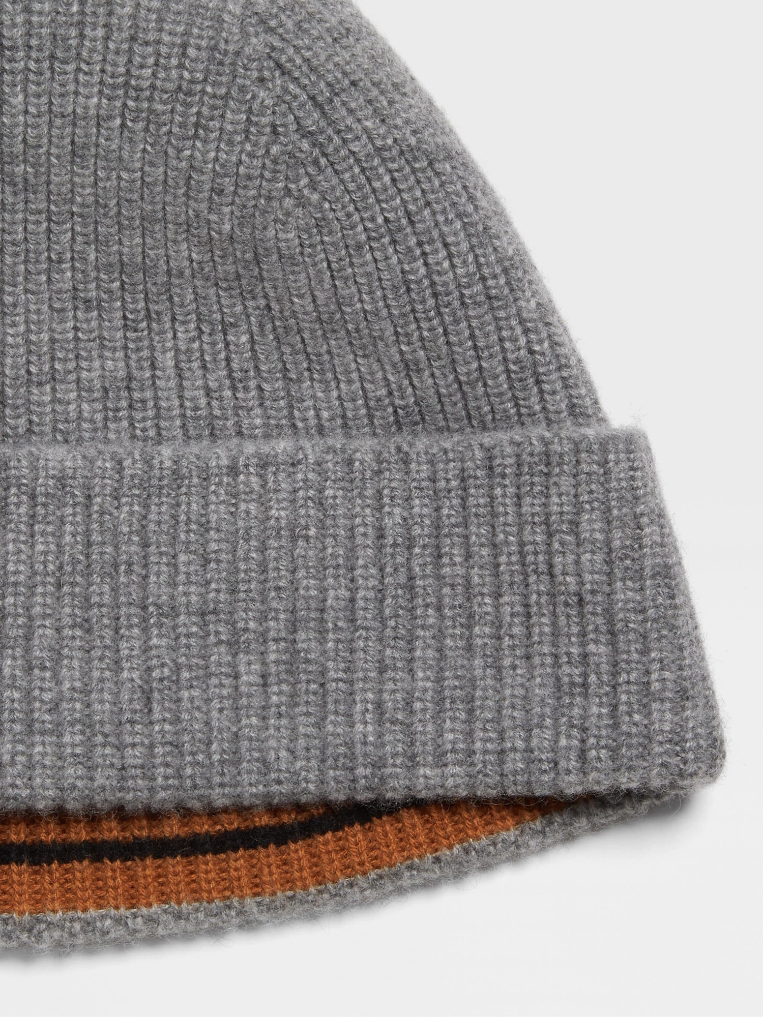 Shop Zegna Rib Knitted Hat In Gray