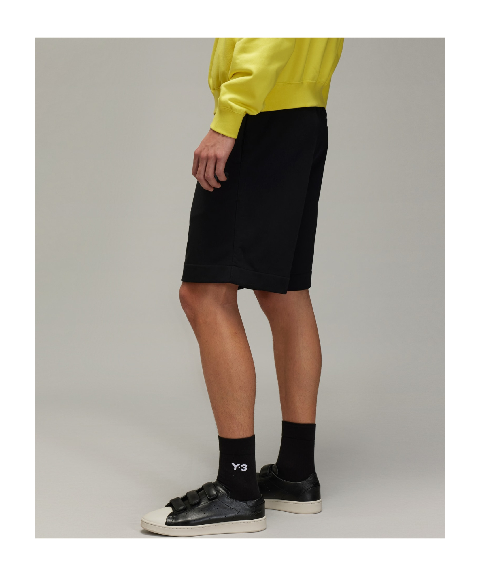 Y-3 Logo-print Elasticated-waist Shorts In Black