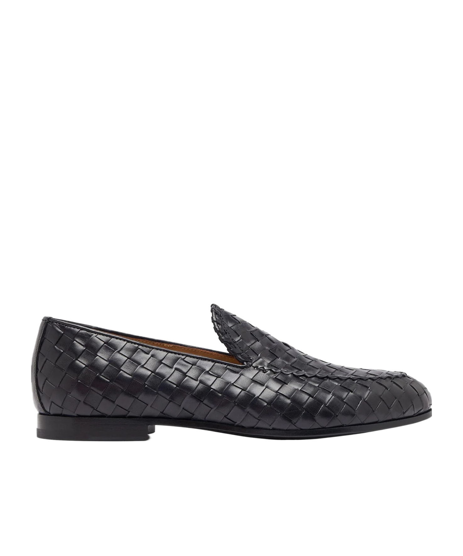 Scarosso Vittorio Interwoven-designed Loafers In Black