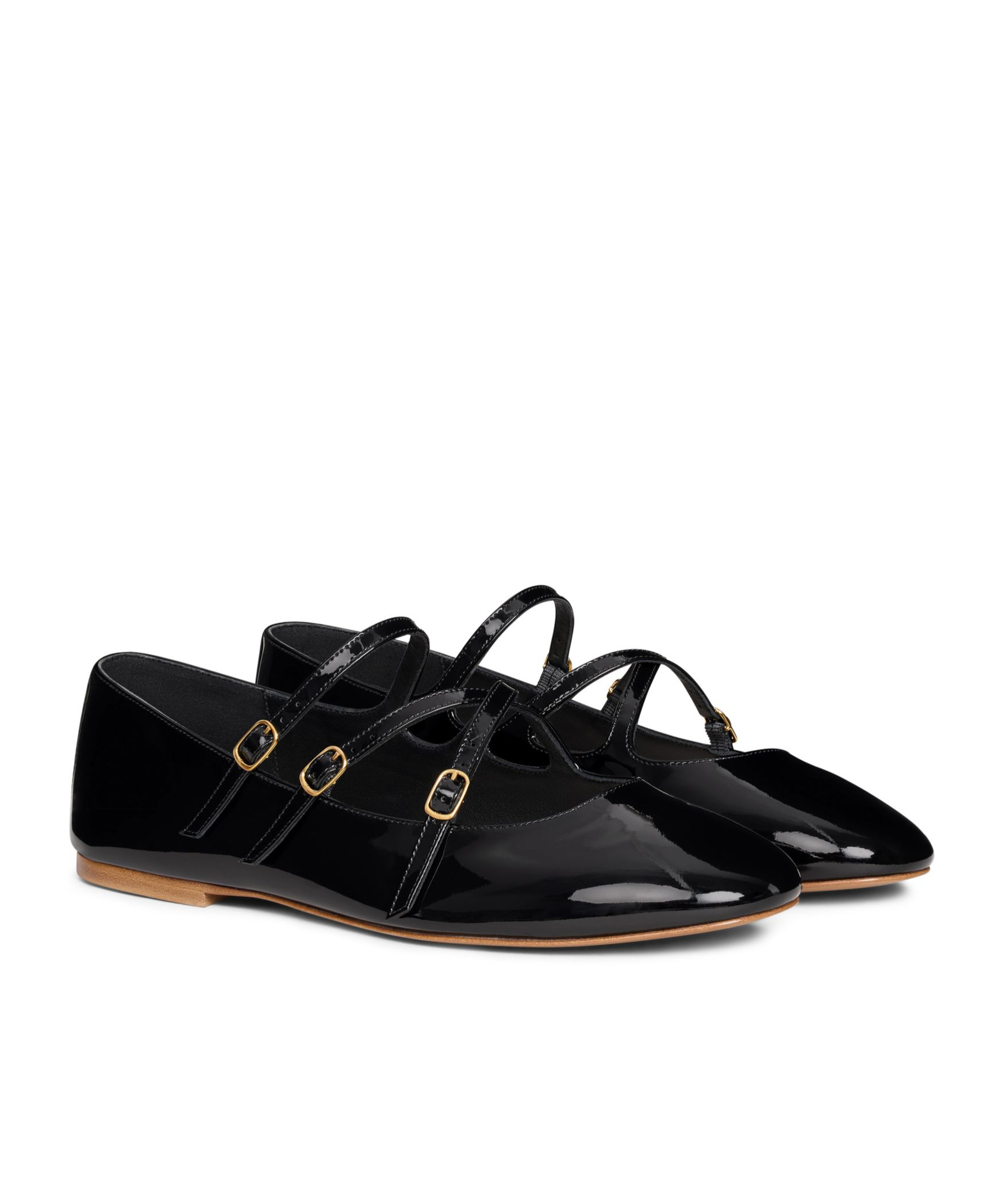 Celine Woman Ballet Flats Black Size 7.5 Calfskin In Black