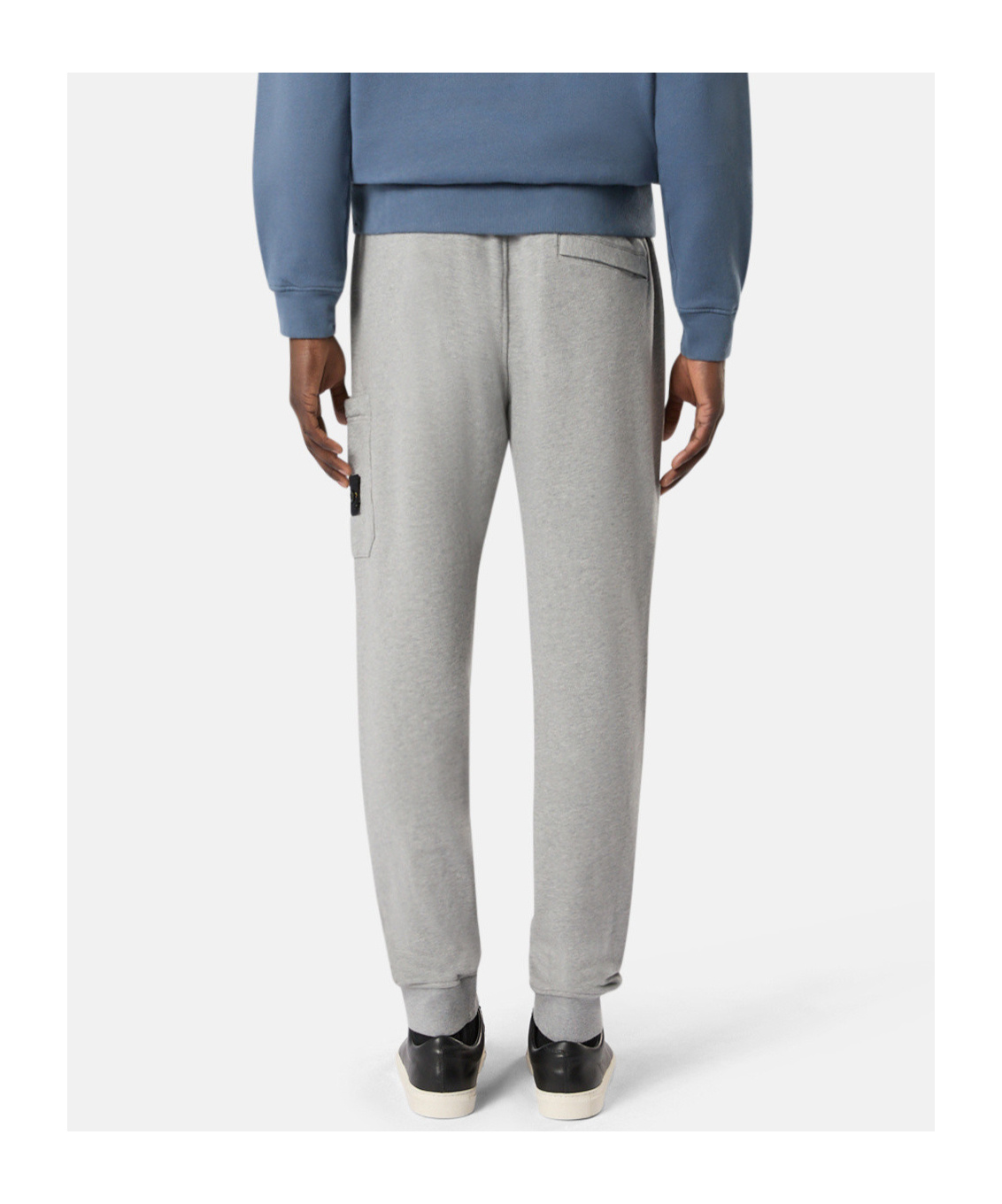 Stone Island Slim Fit Joggers With Pockets And Drawstring Waistband In Gray