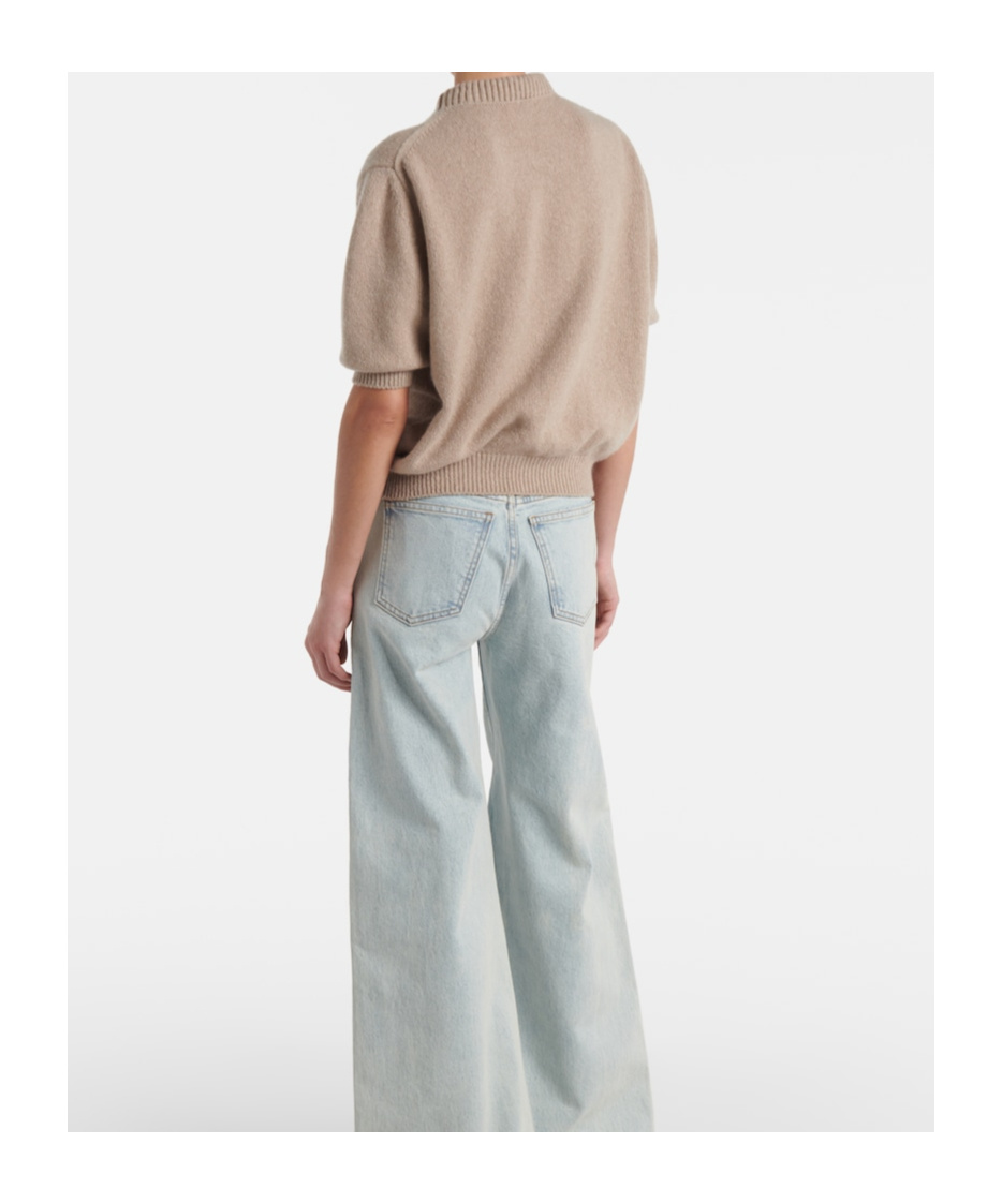 Khaite Davin Knitted Cashmere Top In Brown