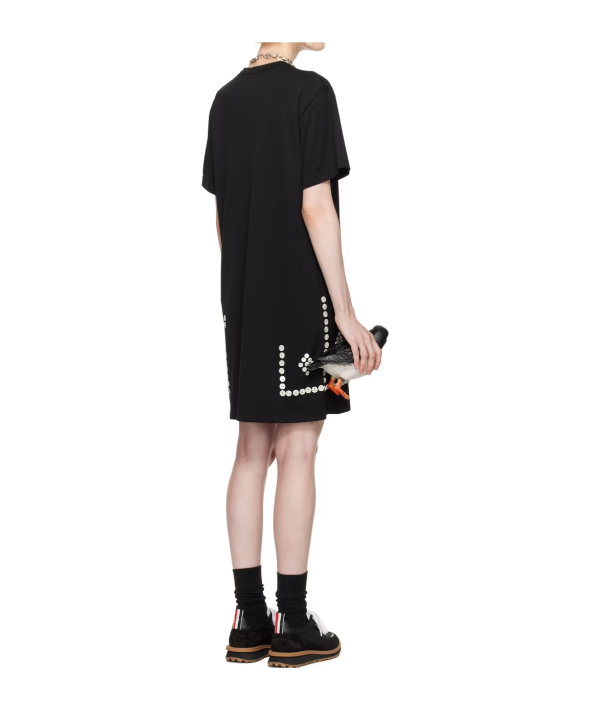 COMME DES GARÇONS ROUND-COLLAR SHORT-SLEEVE DRESS 