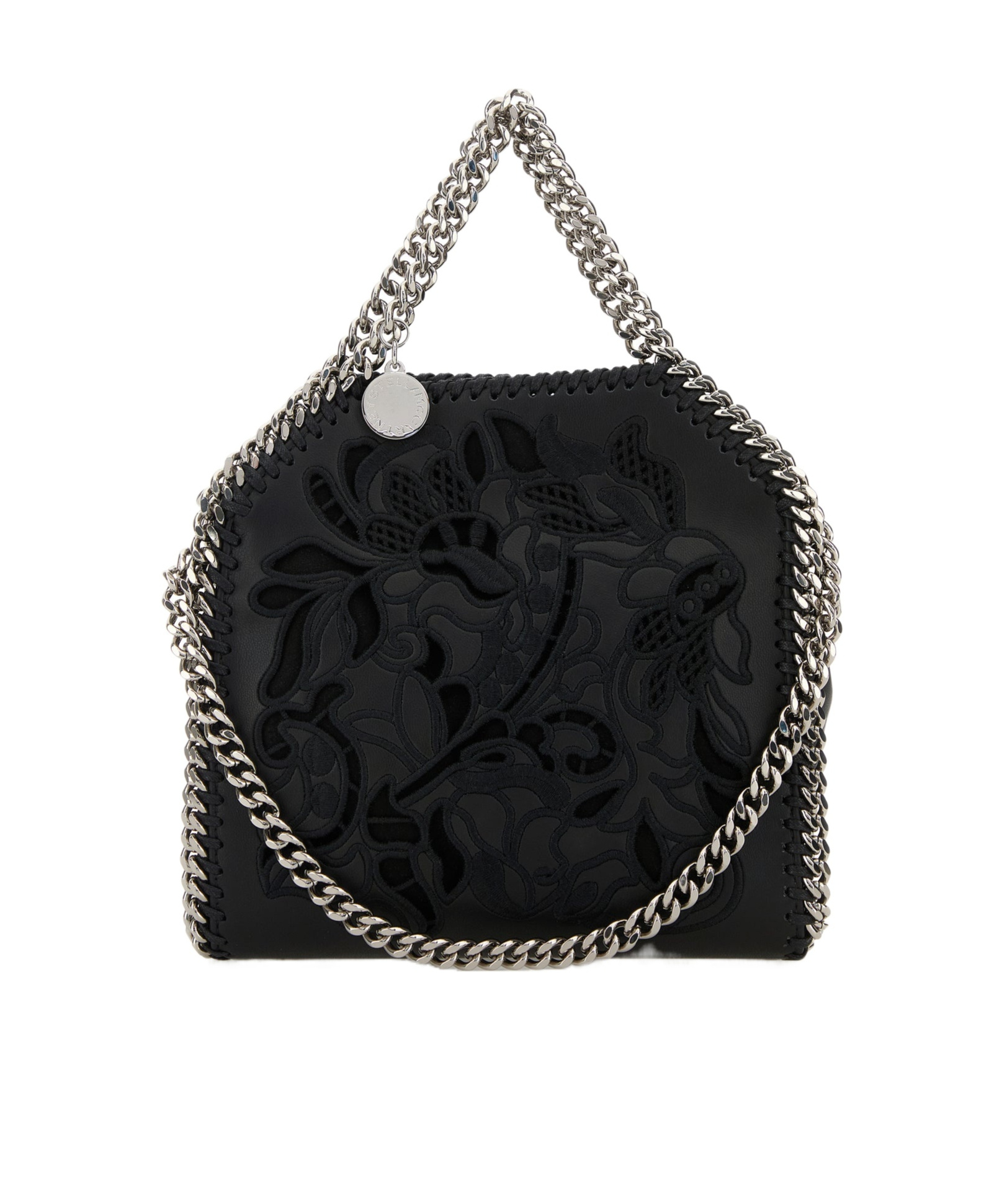 Stella Mccartney Patterned Shoulder Bag In Black